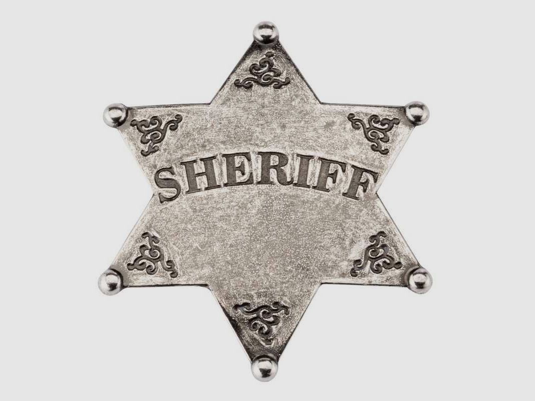 Sheriff star - gray sheriff star, image 2 of 4