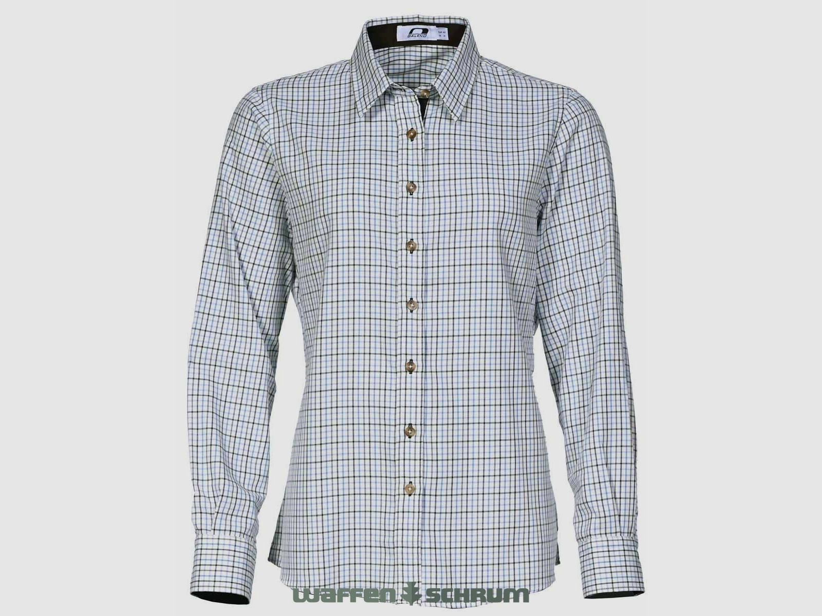 Baleno Blouse Nina Check Zand Blauw