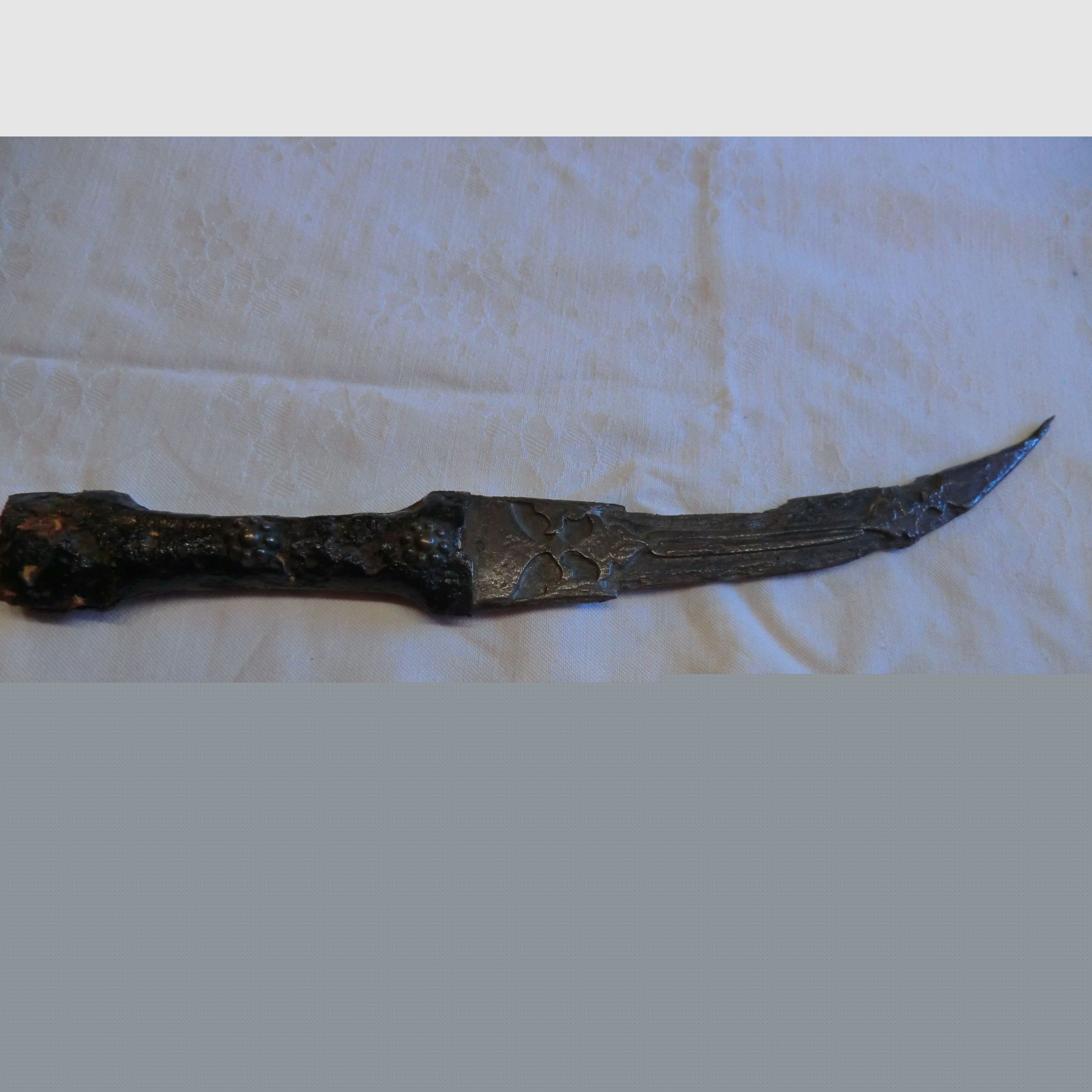 Historischer antiker Krummdolch aus Grabungsfund