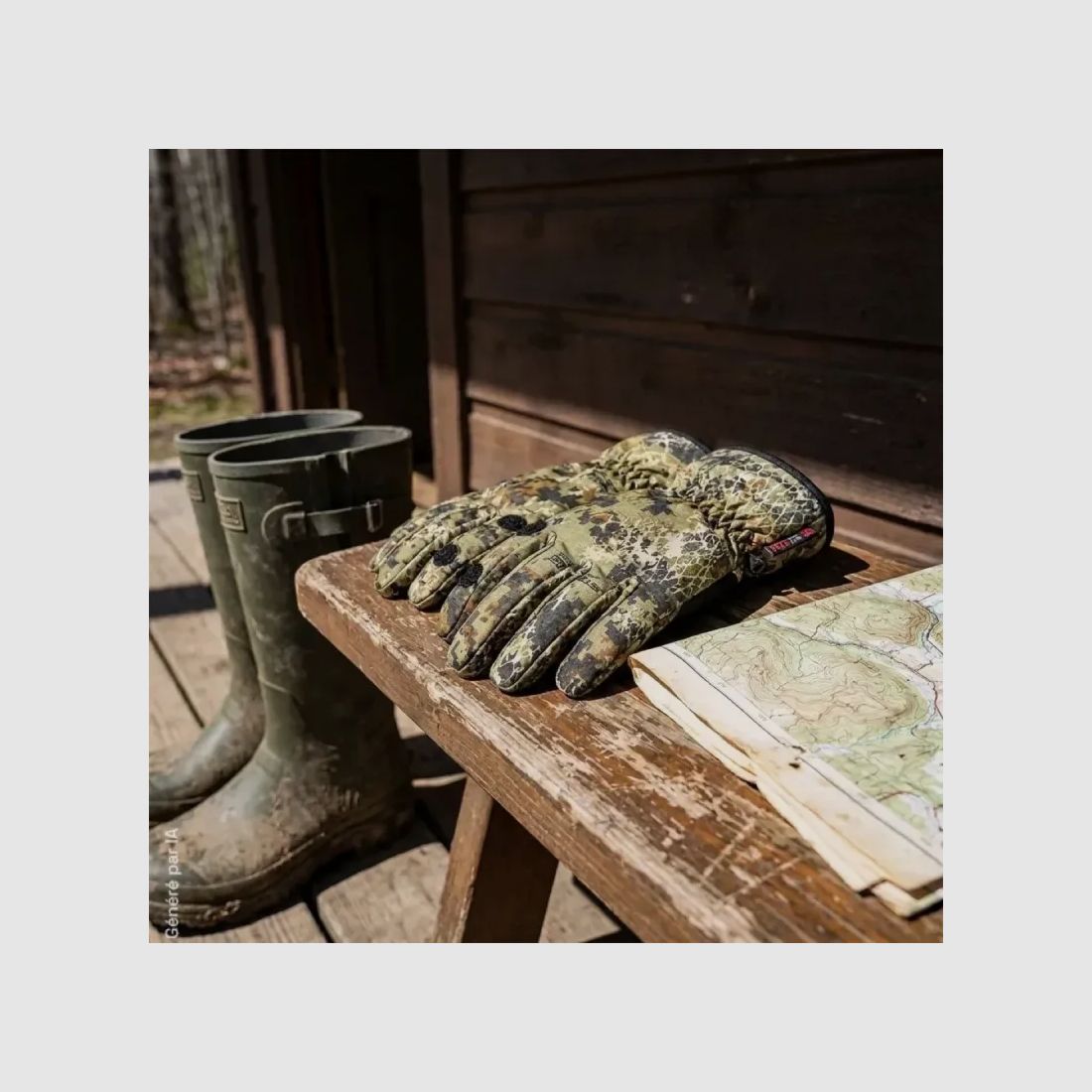 Verney-Carron Snake Forest softshell gloves with membrane, image 7 of 10
