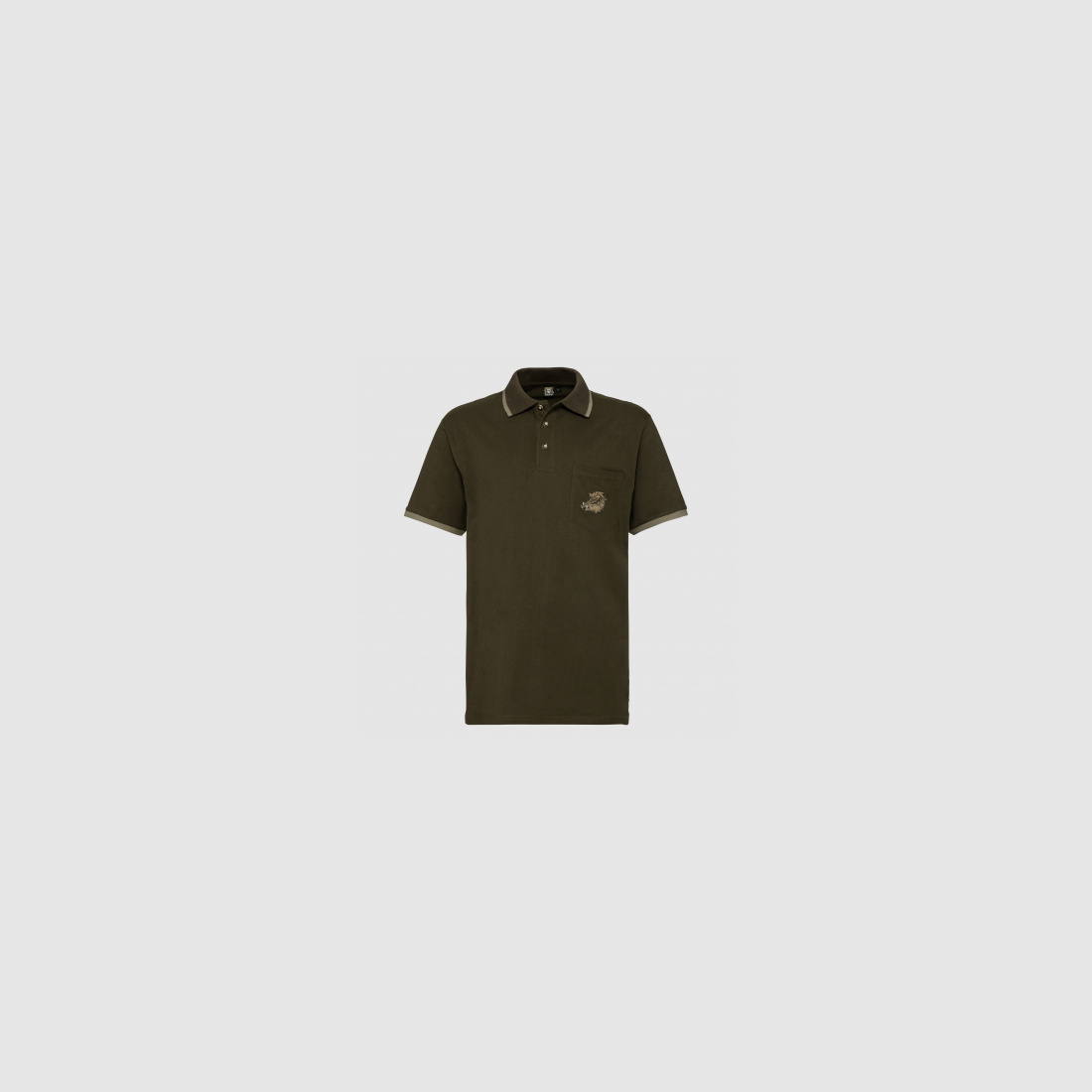 OS Trachten Heren Poloshirt Wild Zwijn | L