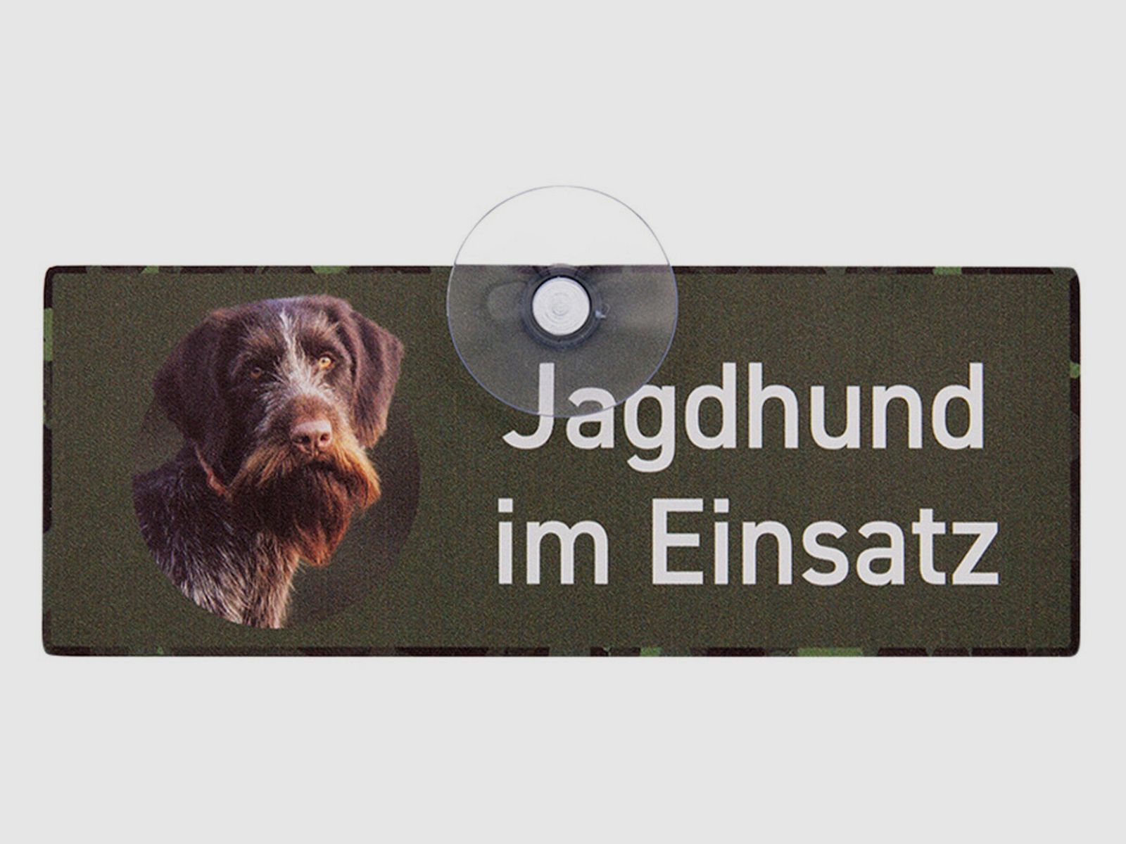 Wilde Hilde Original Autoschild Jagdhund im Einsatz