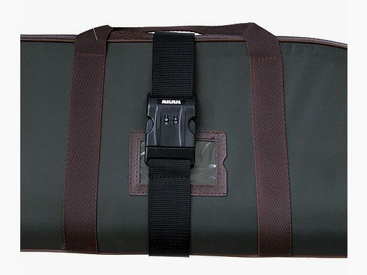 AKAH safety belt with combination lock for cases