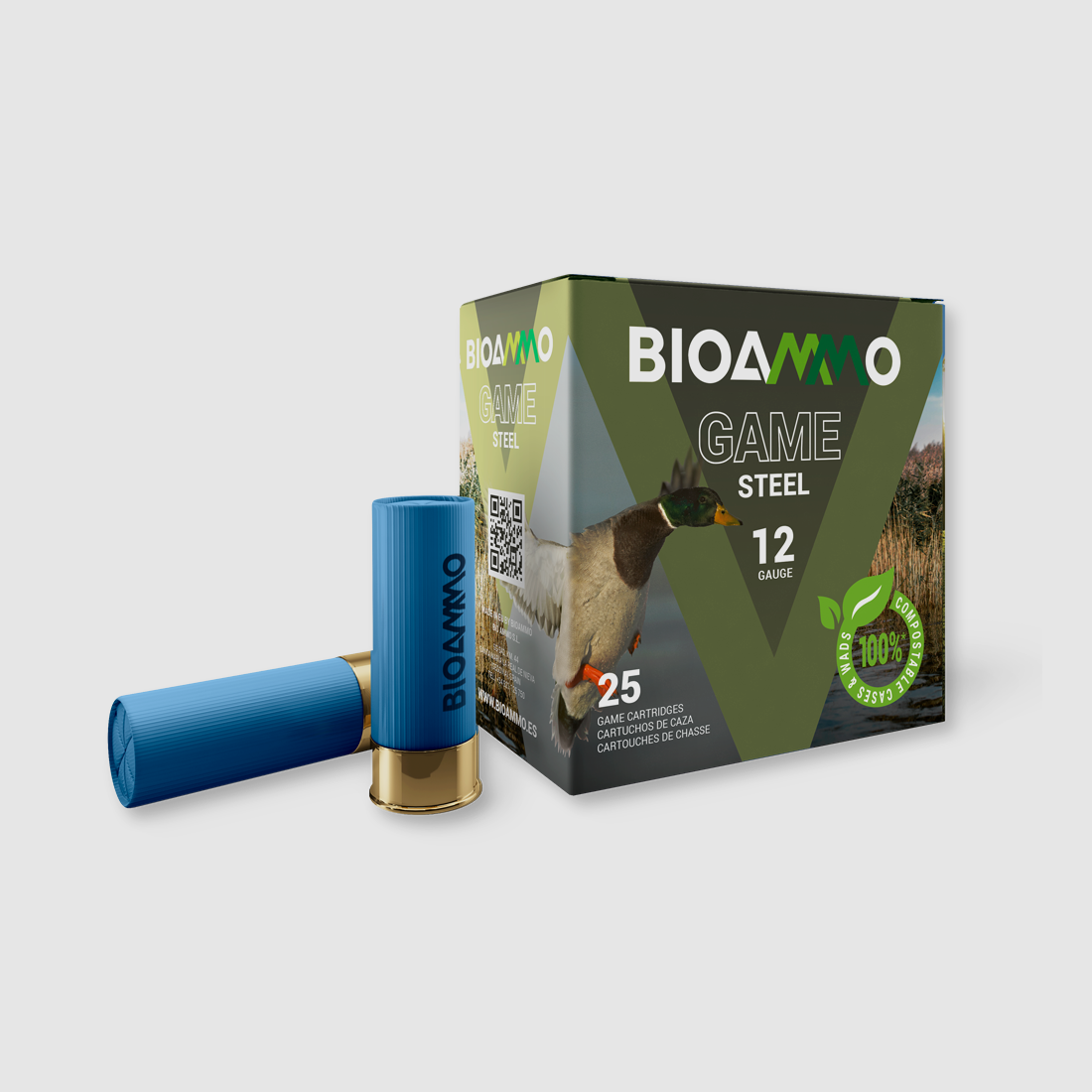 BioAmmo Lux Steel 30gram H5 Kal. 12 (25stuks)