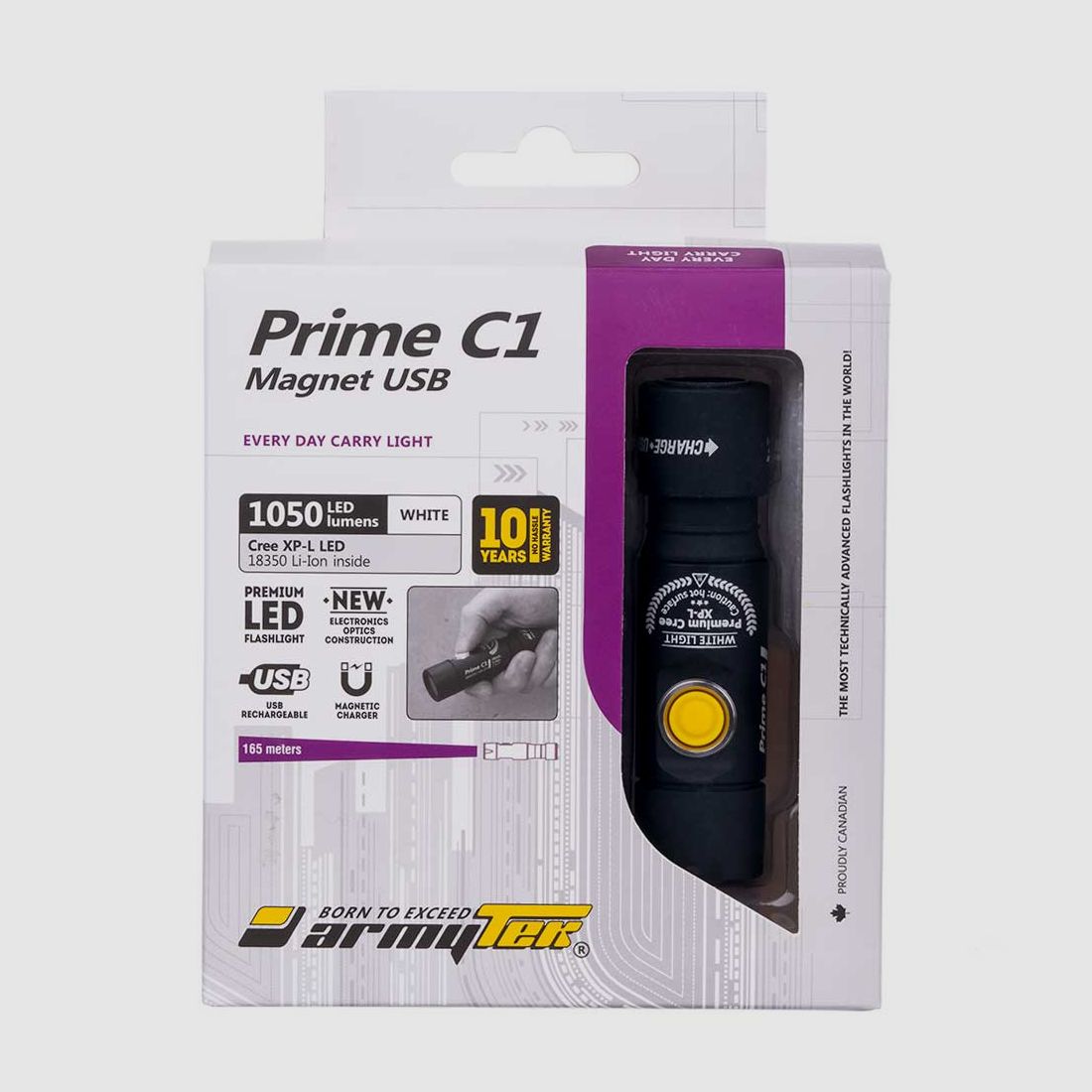 Flashlight Prime C1 Armytek Magnes USB XP-L Cool White