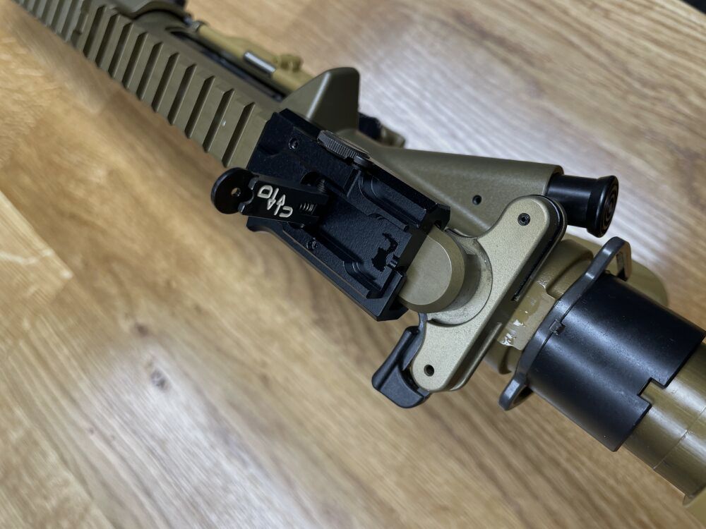 Heckler & Koch MR223 A3 Slim-Line 16.5" barrel - semi-automatic rifle .223Rem color sand RAL8000 - system HK416 - sportingly approved!