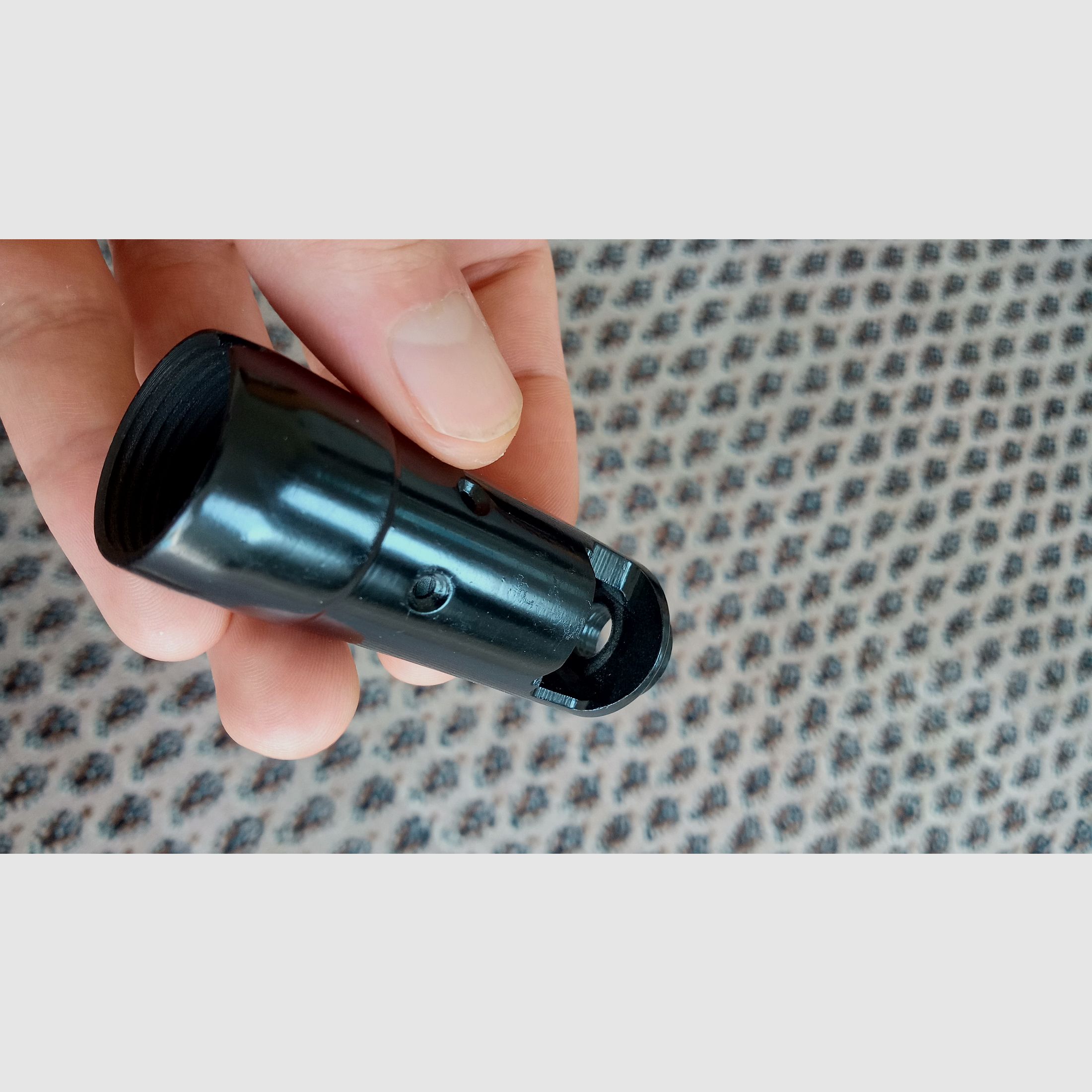 Tauchangebot: Wiesa 5,45/.223 Zick-Zack Flash Hider  gegen Arsenal Flash Hider // DDR NVA MPi AK74 24x1,5 mm Rechtsgewinde Mündungsbremse Mündungsfeuerdämpfer