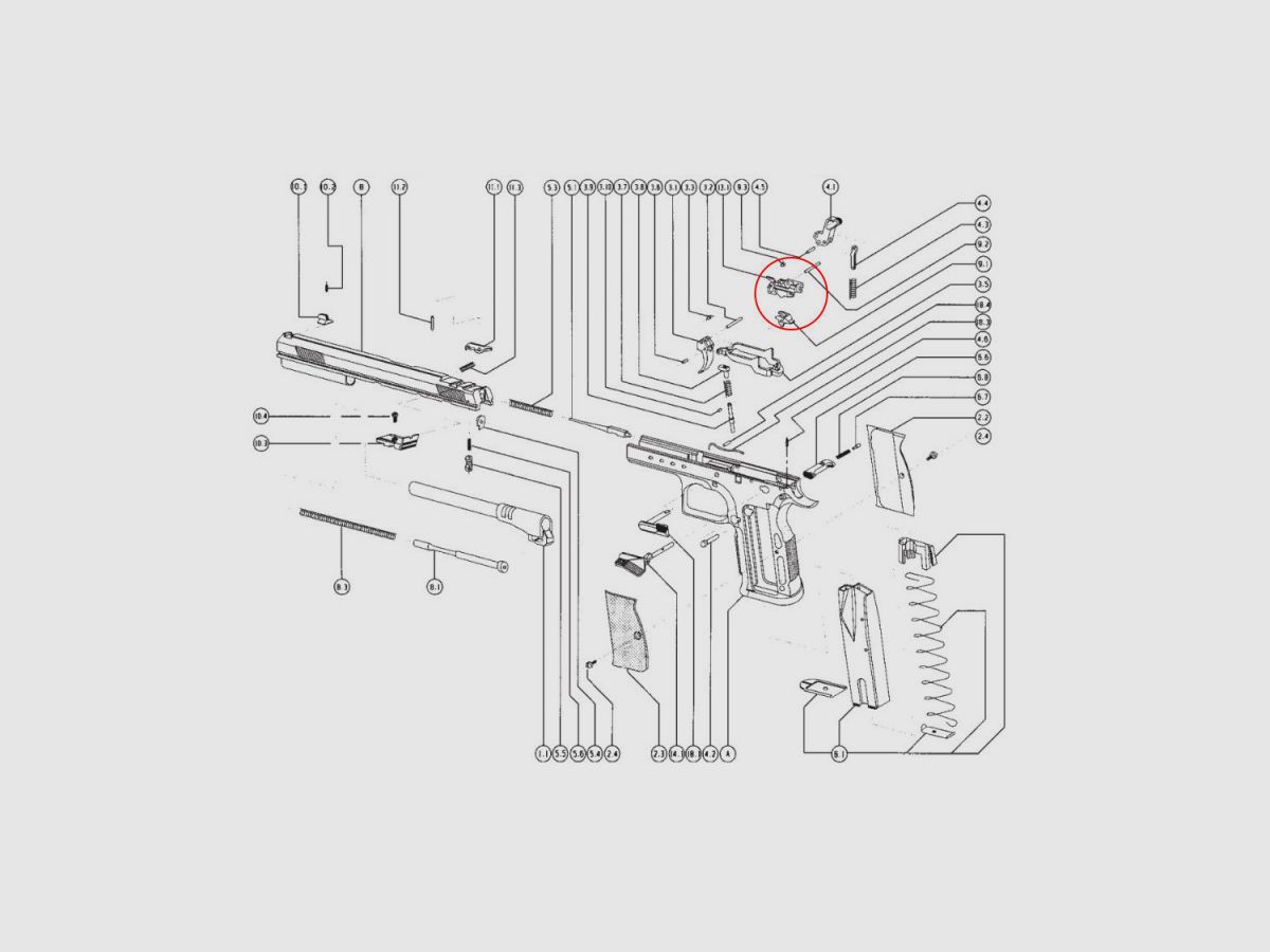 Tanfoglio Alloggiamento del grilletto, immagine 6 di 6