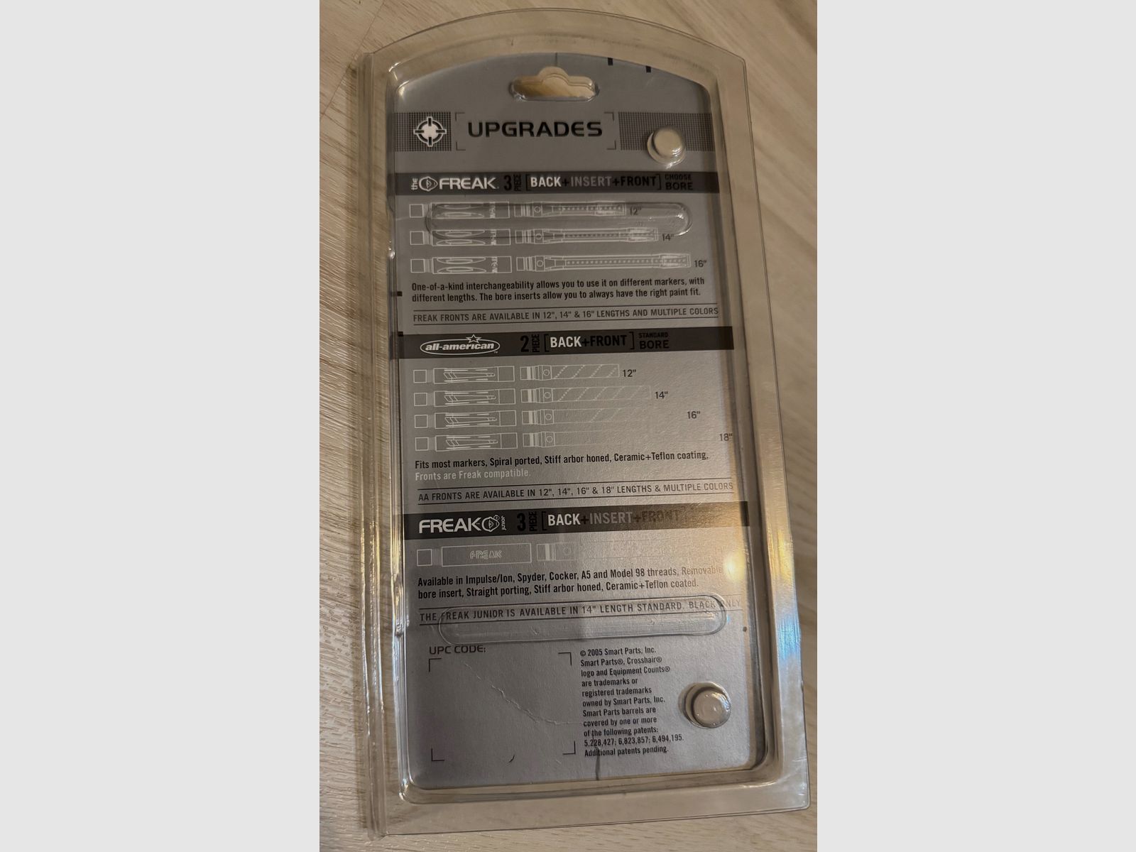 GOG (Smart Parts) Freak Back für ION/Impulse/LUXE Gewinde, in schwarz & Edelstahl