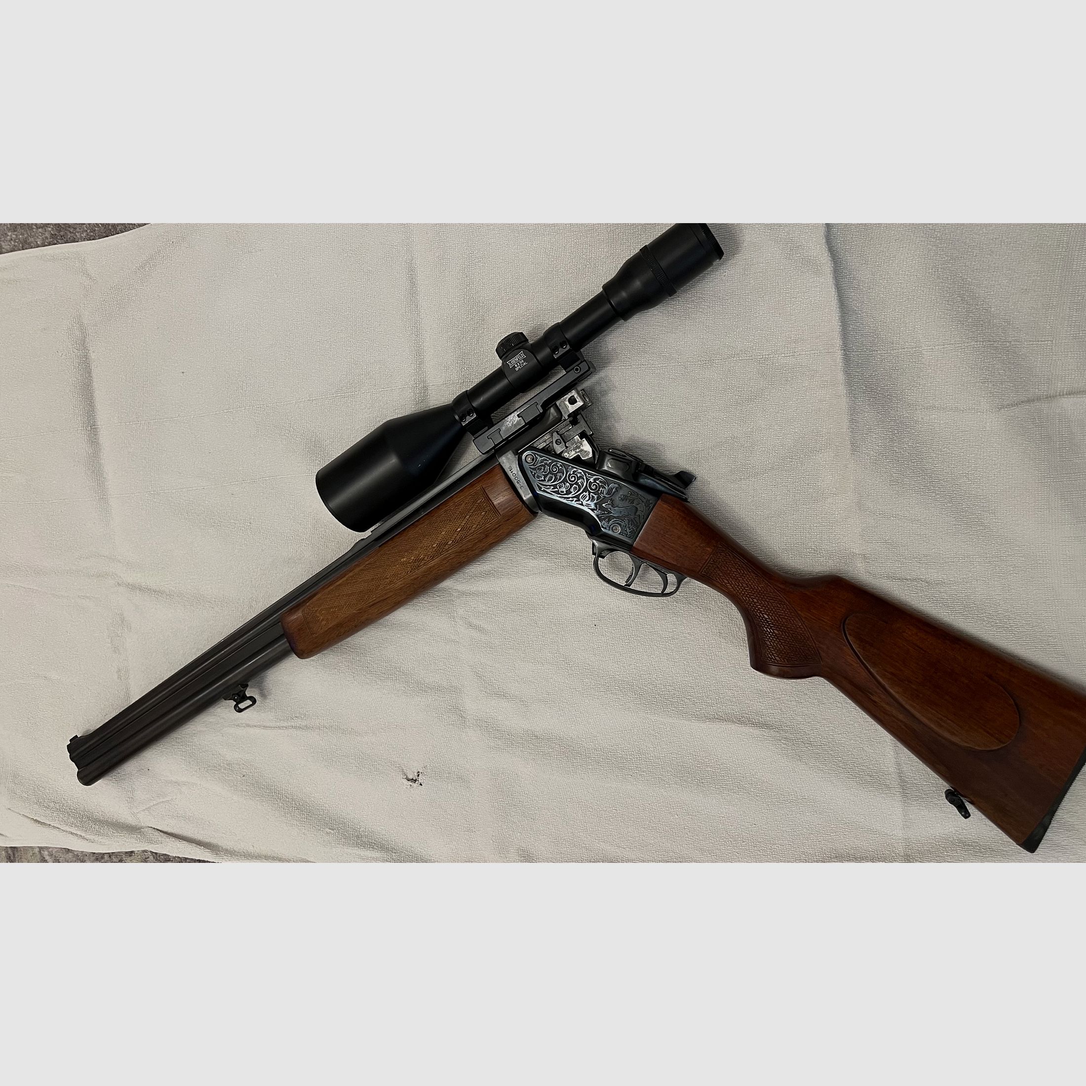 Bockbüchsflinte Bbf Zbrojovka BRNO ZH 307 Kaliber 12/70, .22Hornet ZF Lisenfeld 8x56 Spezial