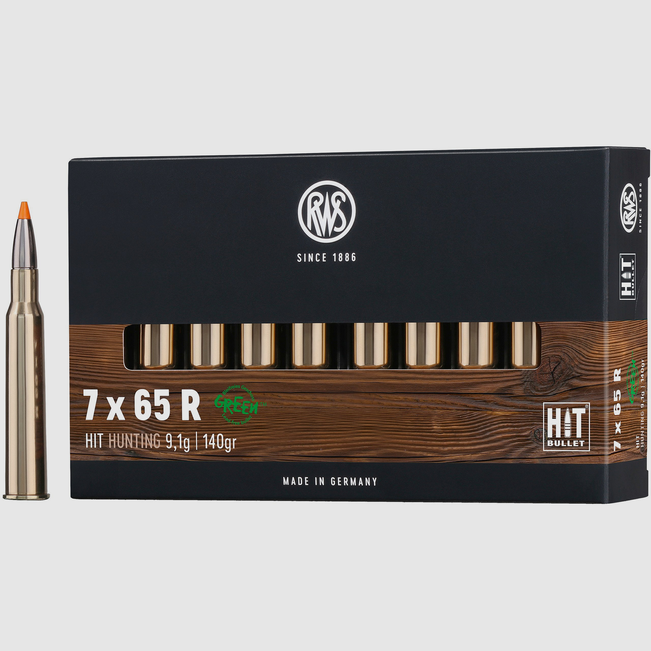 RWS Büchsenpatronen Hit 7x65 R. 140 grains
