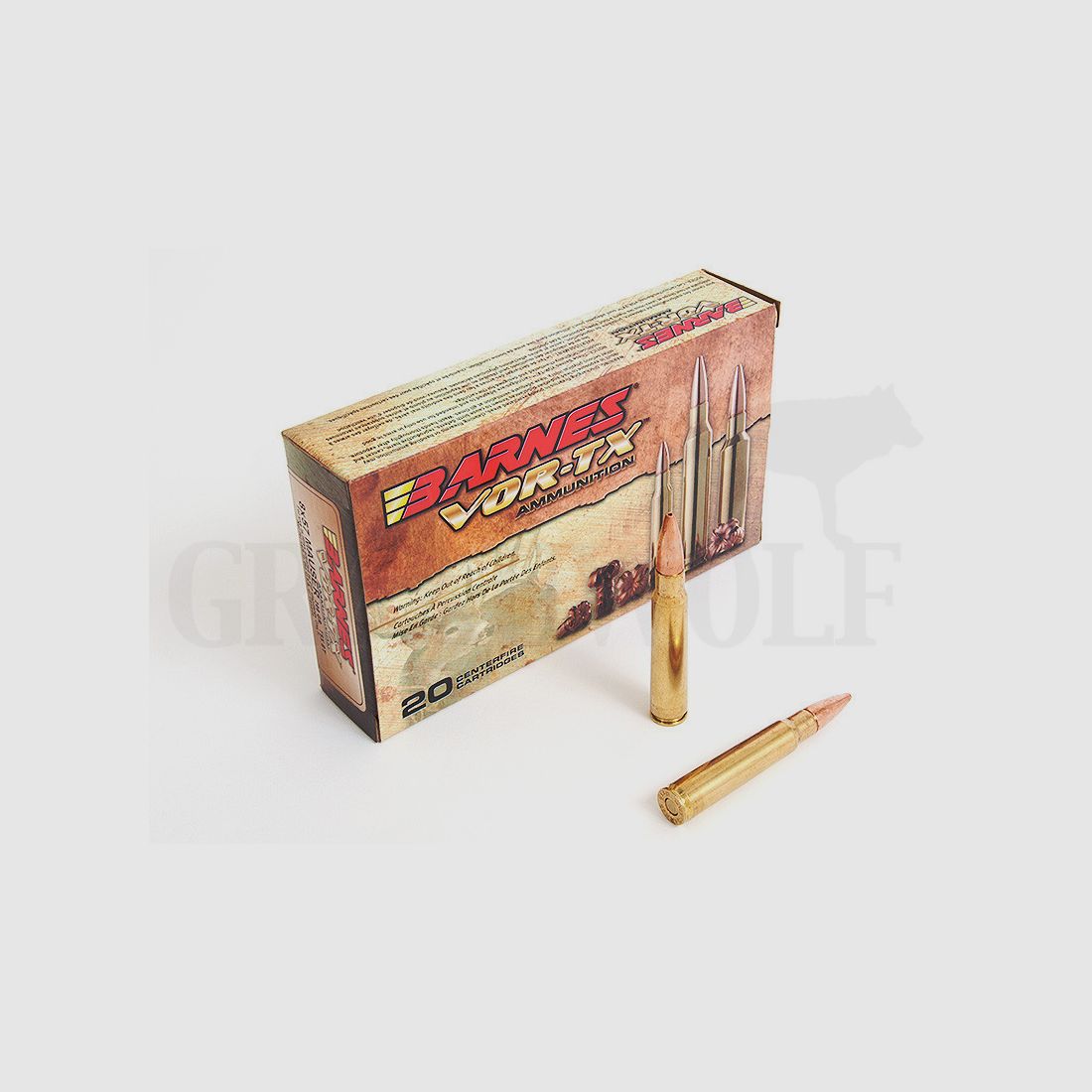 .338 Winchester 225 gr / 14,6 g Barnes TTSX VOR-TX Patronen 20 Stück