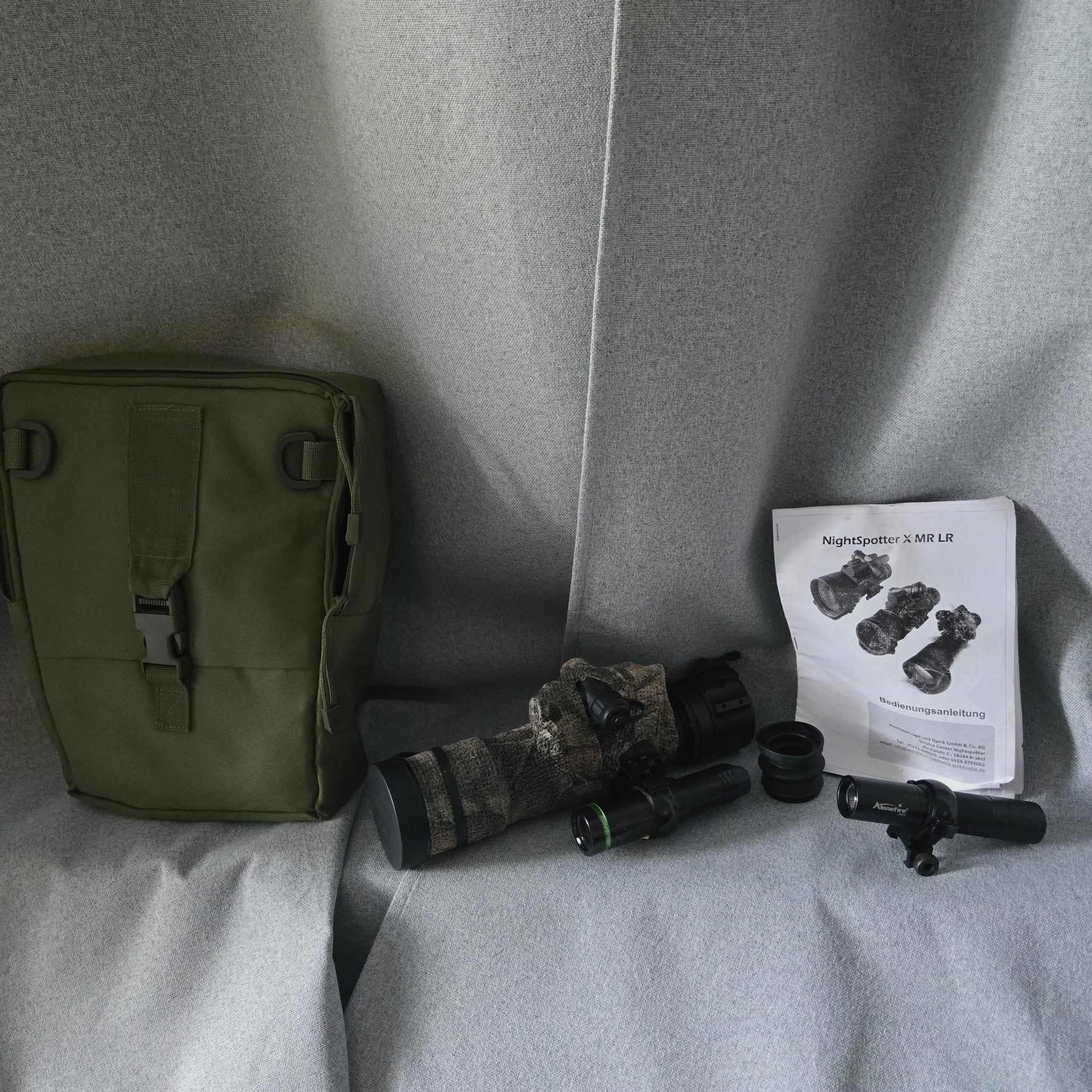 Vorsatzgerät Night-Spotter II mit Luchslaser Infrarotscheinwerfer