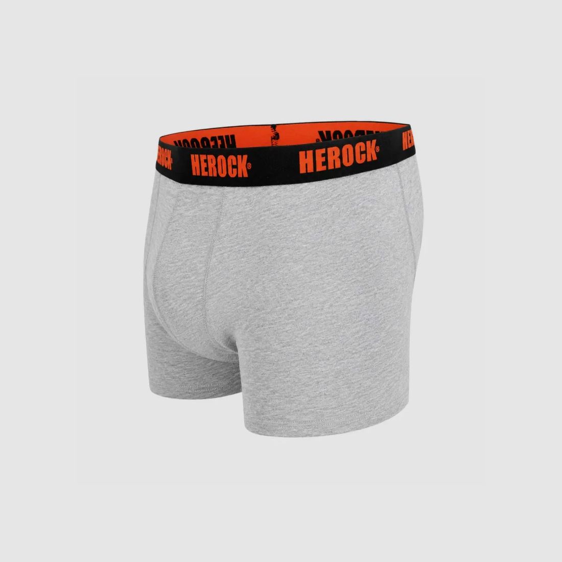 Pack 3 Boxers Homme Gorik Herock® - Gris, Noir, Orange - Coton Élasthanne, image 6 sur 9