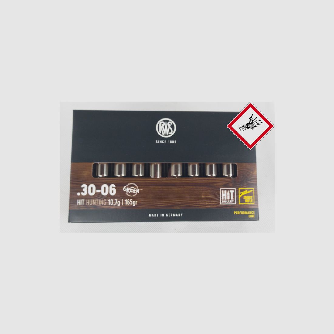 RWS HIT hunting cartridge cal. .30-06 165grs Short Rifle