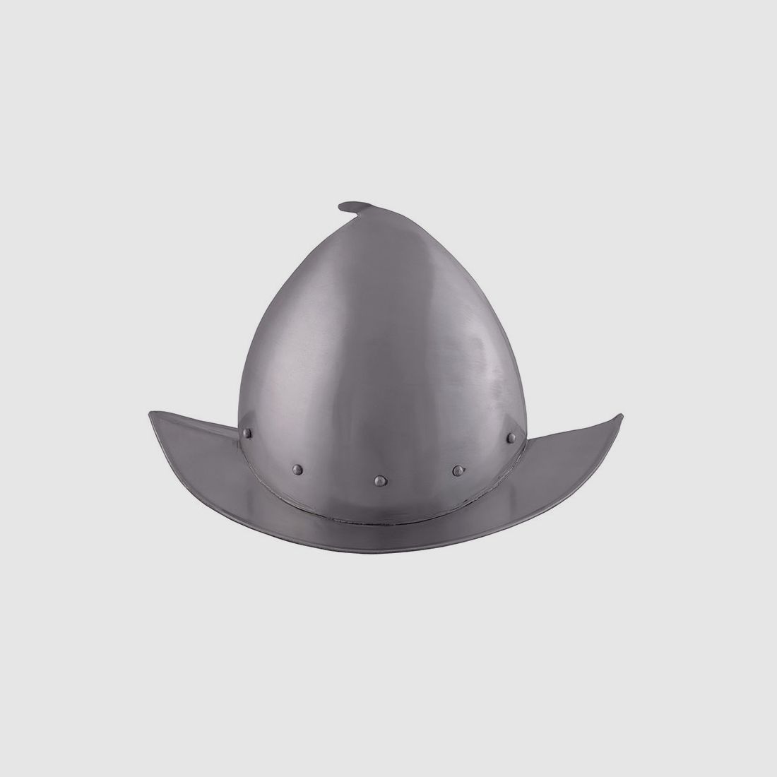 Spitzer Morion Helm mit Lederinlet