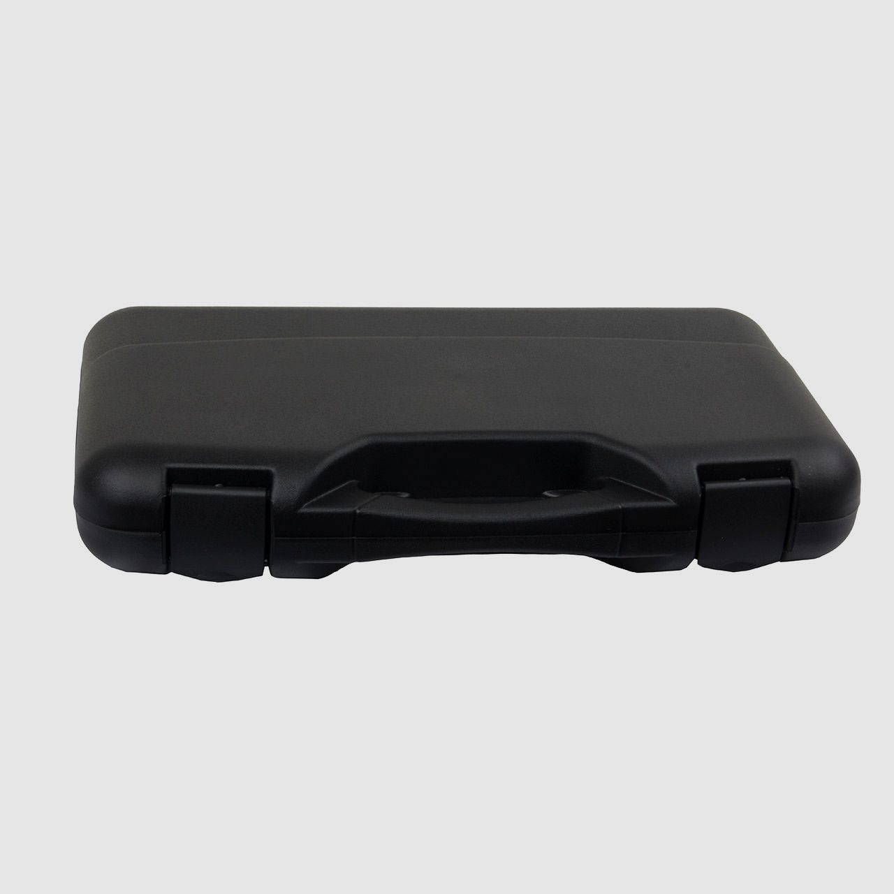 Pistolenkoffer Transportkoffer 47 x 27 x 7,5 cm Polypropylen Noppenschaumstoffeinlage Kunststoffscharniere schwarz