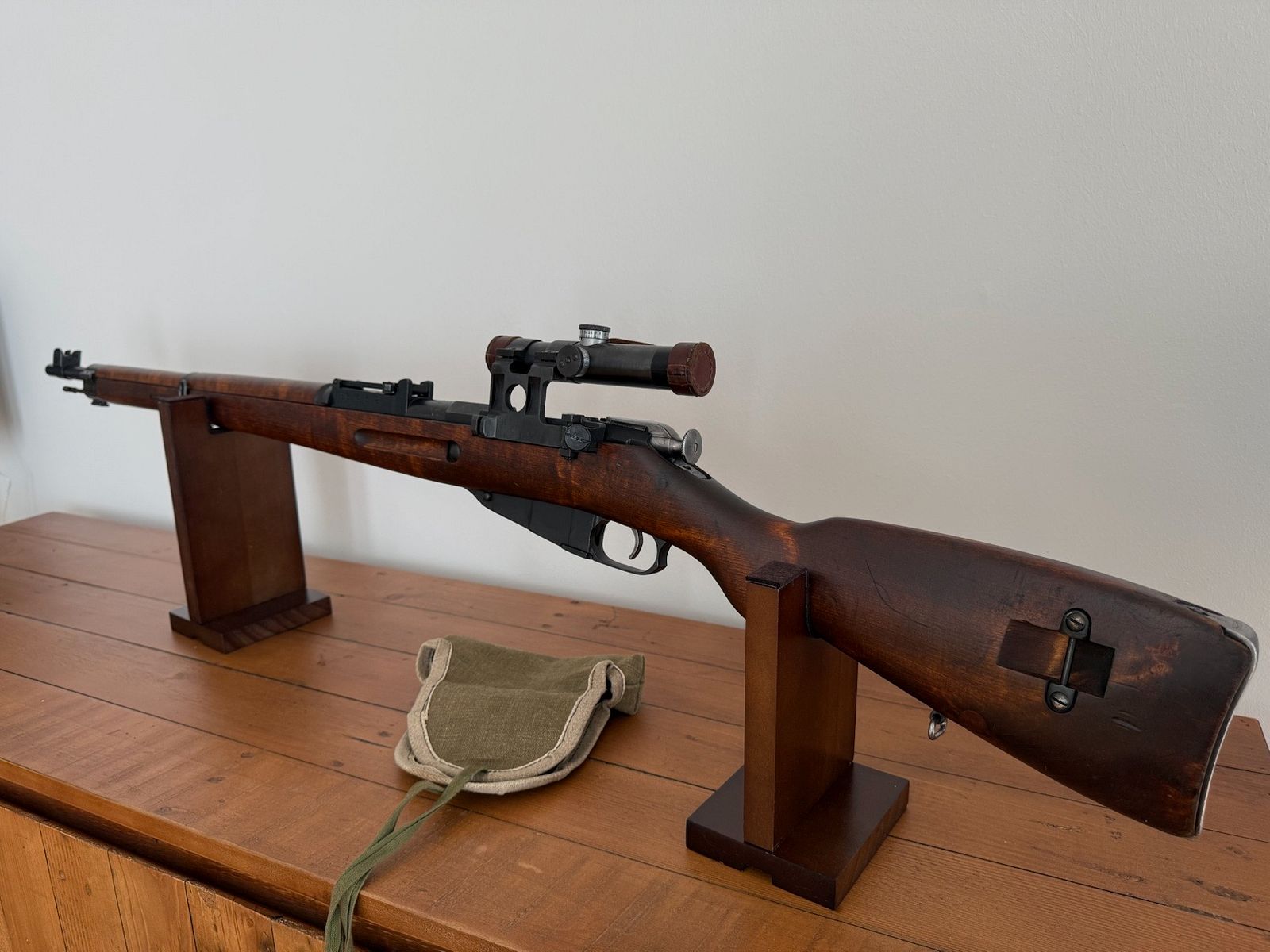 SAKO Mod. Mosin Nagant finlandés M39, año 1942, cal. 7,62x54R con rifle de francotirador ruso ZFR Sniper M 39