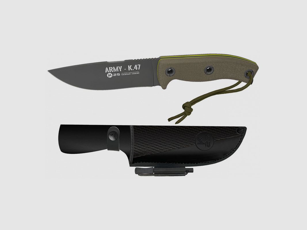 KNIFE – K25 ARMY – K.47 TITANIUM COATED LAMA 13CM, image 1 of 2