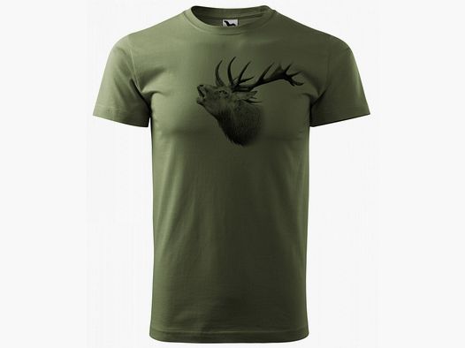 Hert T-Shirt Groen - Logo 1