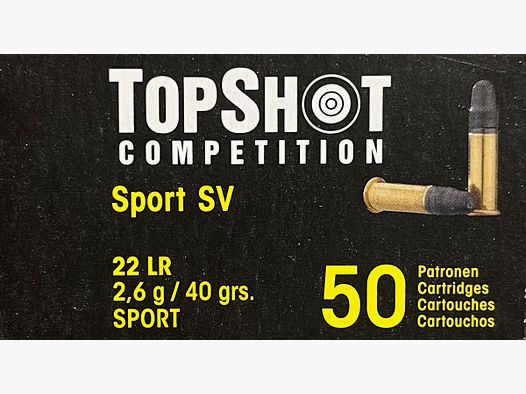 TopShot Sport SV .22lr 40grs - 50 Schuss