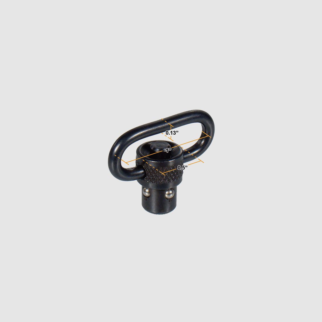 UTG Standard Push Button QD Sling Swivel, 1" Loop, Bild 2 von 4