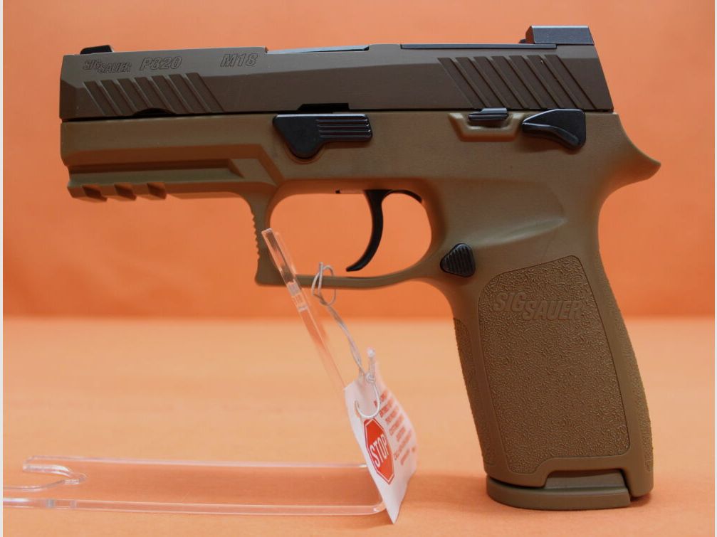 SIG Sauer Ha.Pistool 9mmLuger SIG Sauer P320 M18 99mm loop Coyote Tan/ OR Optic Ready 9mmPara/9x19
