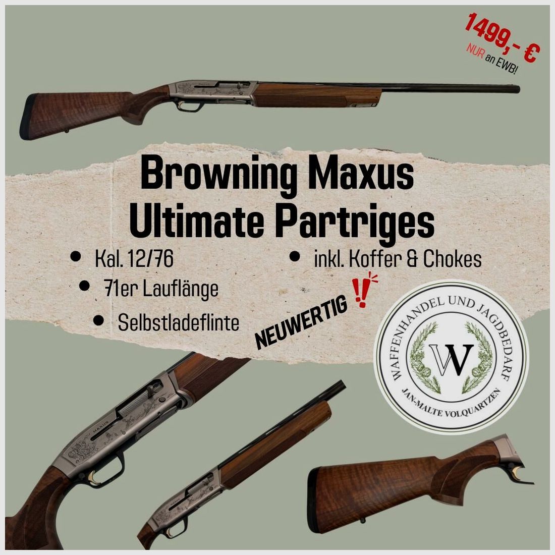 Browning Maxus Ultimate Partridges