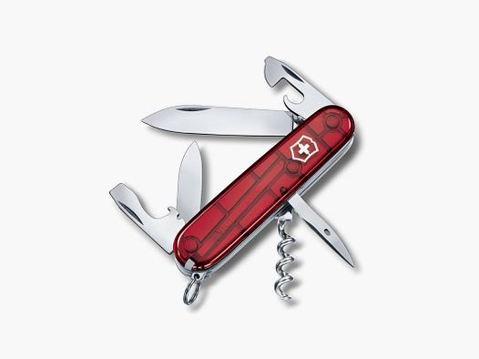 VICTORINOX SPARTAN TRASPARENTE 8P ROSSO