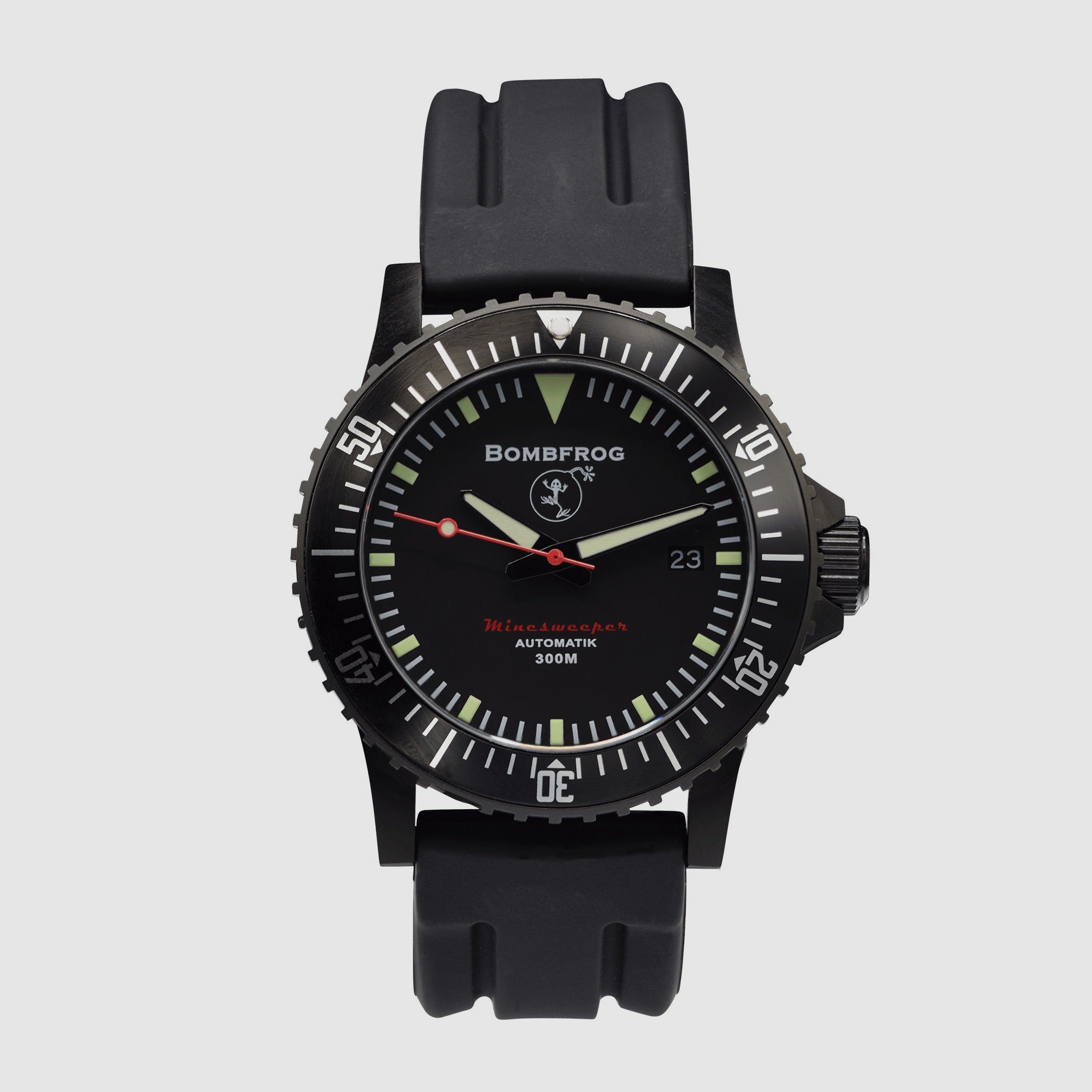 BOMBFROG Minesweeper Zwart Neopreen Armband, afbeelding 1 van 6