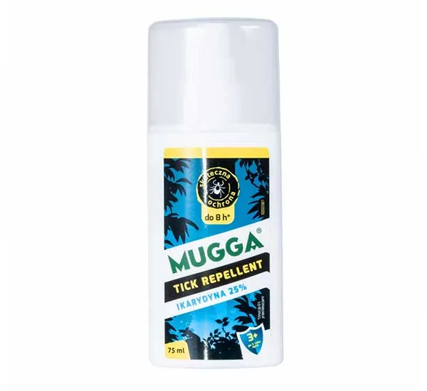 Repelent spray Mugga 25% na kleszcze ikarydyna 75 ml