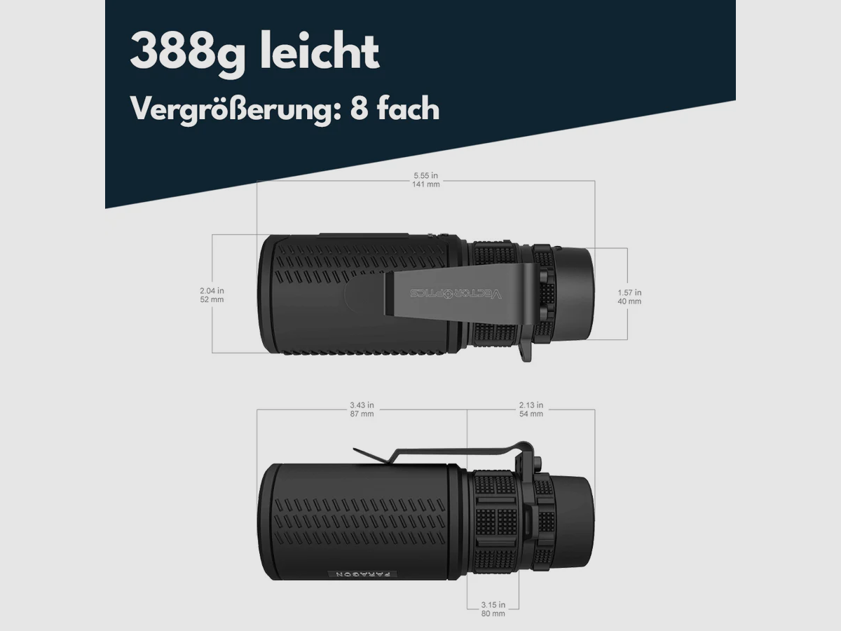 Vector Optics SCMO-01 Paragon 8x42 Monocolo, immagine 2 di 4