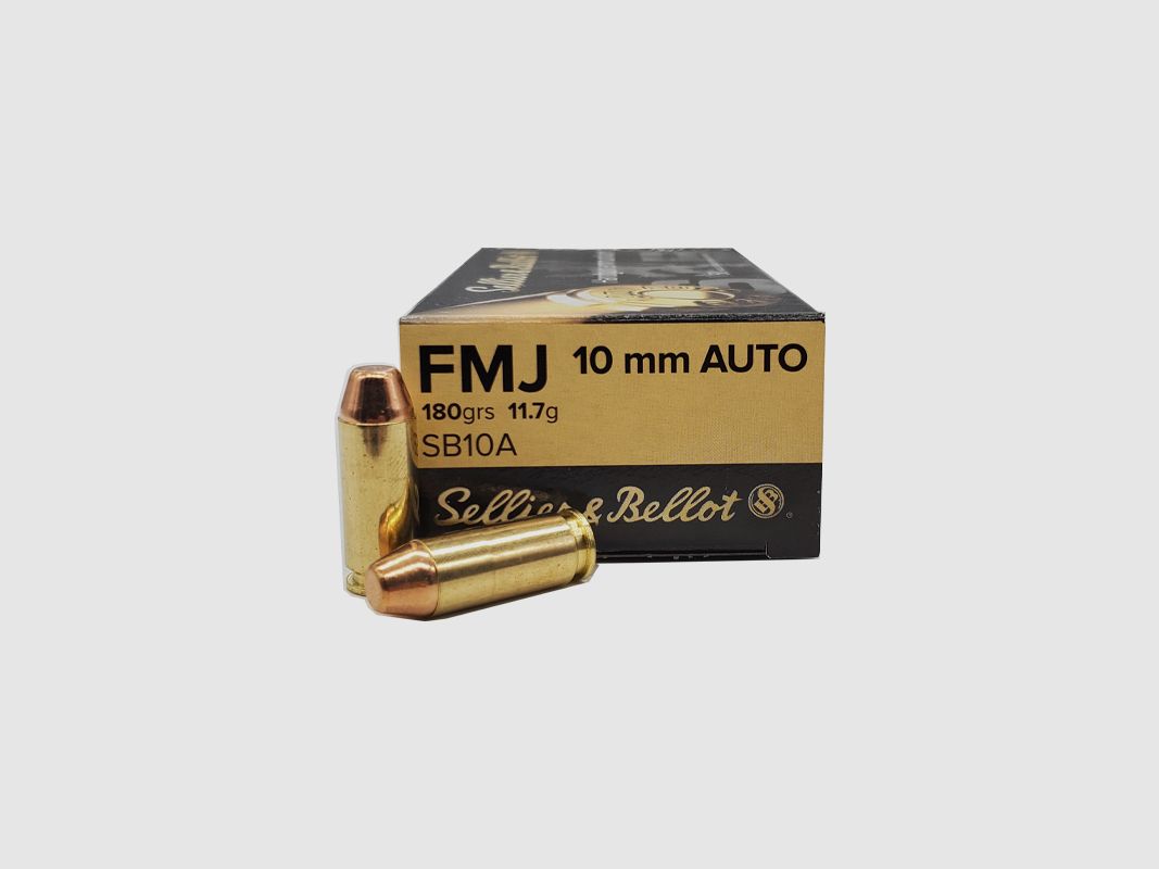 Sellier & Bellot 10mm Auto 180 gr Patrone 50 Stk