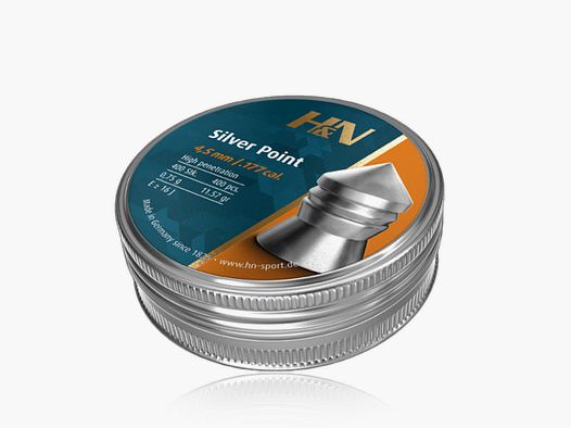 H&N Silver Point Diabolo Spitzkopf 4,5mm / 0,75 g / 400 Stk