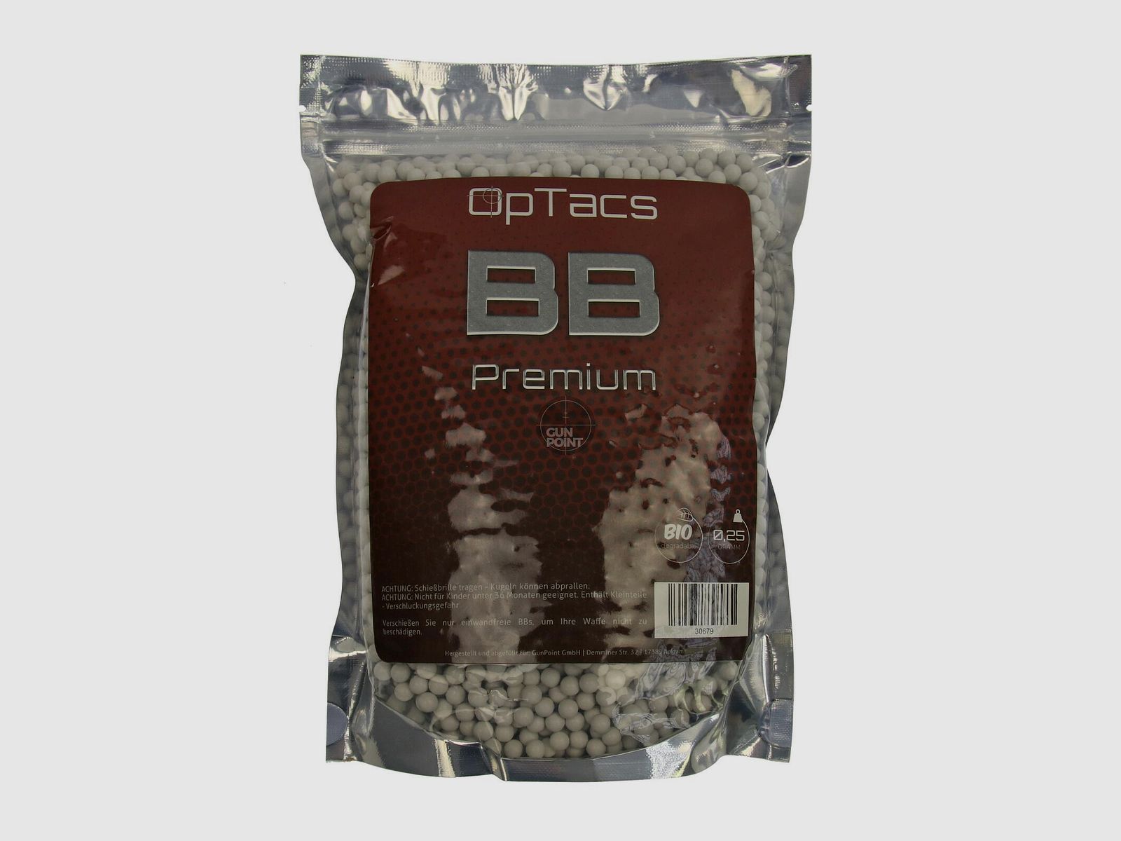 Softair - Kugeln OpTacs Premium BIO BBs 0,25 g 4000 Stk.