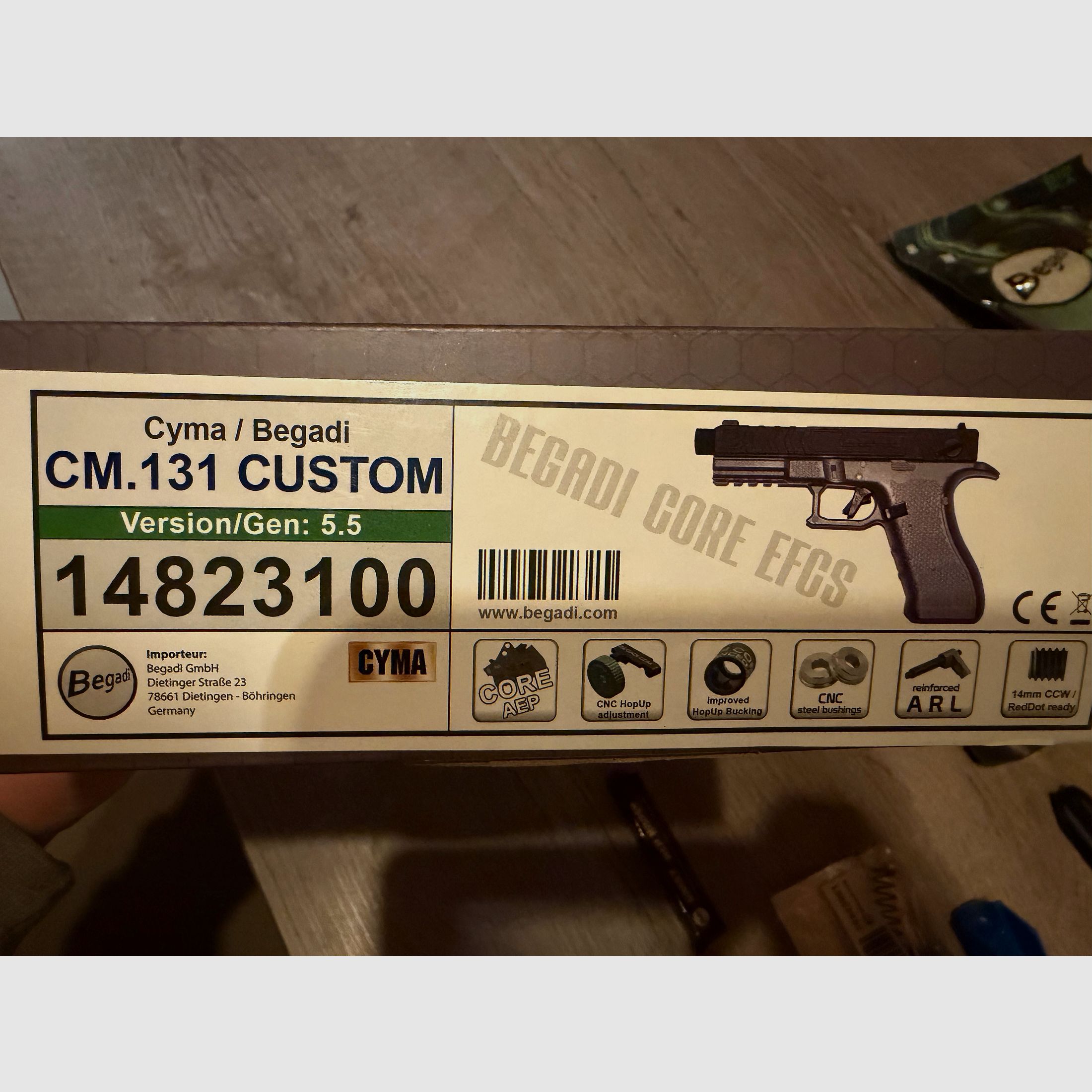 Begadi/Cyma CM.131A Gen 5.5 AEP incluant 3 chargeurs haute capacité Airsoft