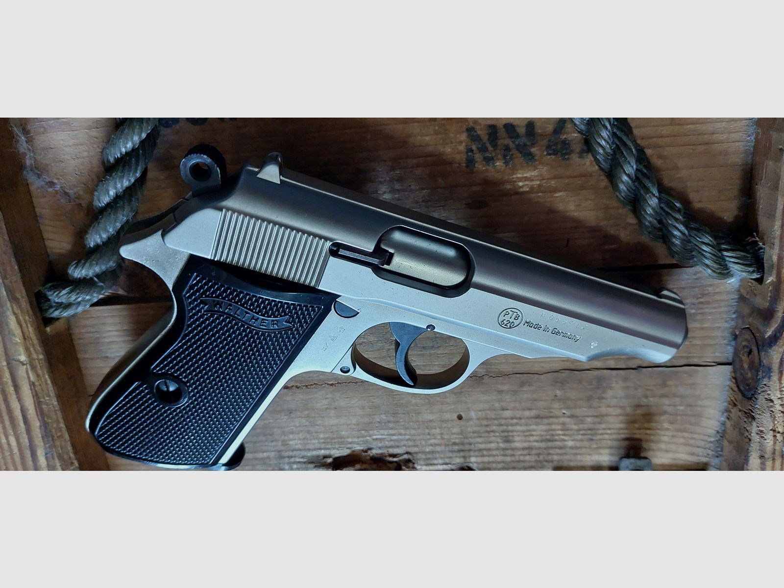 Walther PP chrom 9 mm PAK (PTB 620)