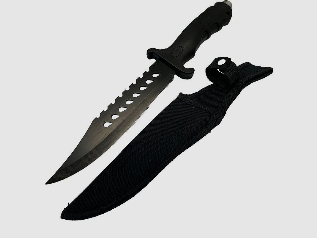 Hunting survival bush knife with nylon sheath
