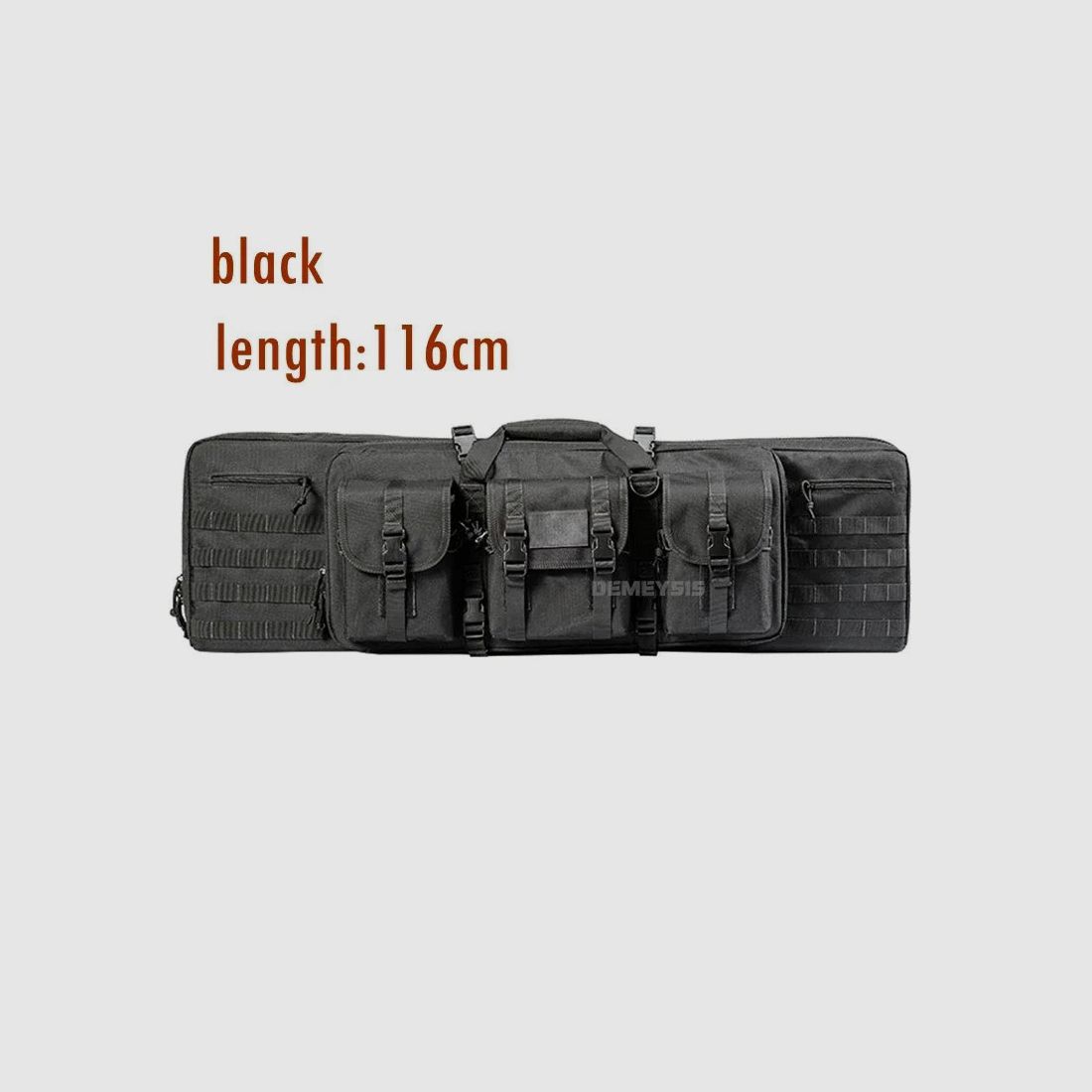 <Tekst>Tactische MOLLE-wapentas voor 2 geweren – 600D Oxford – Rugzak & tas – 95 cm / 116 cm – Airsoft, jacht, schietsport</Tekst>