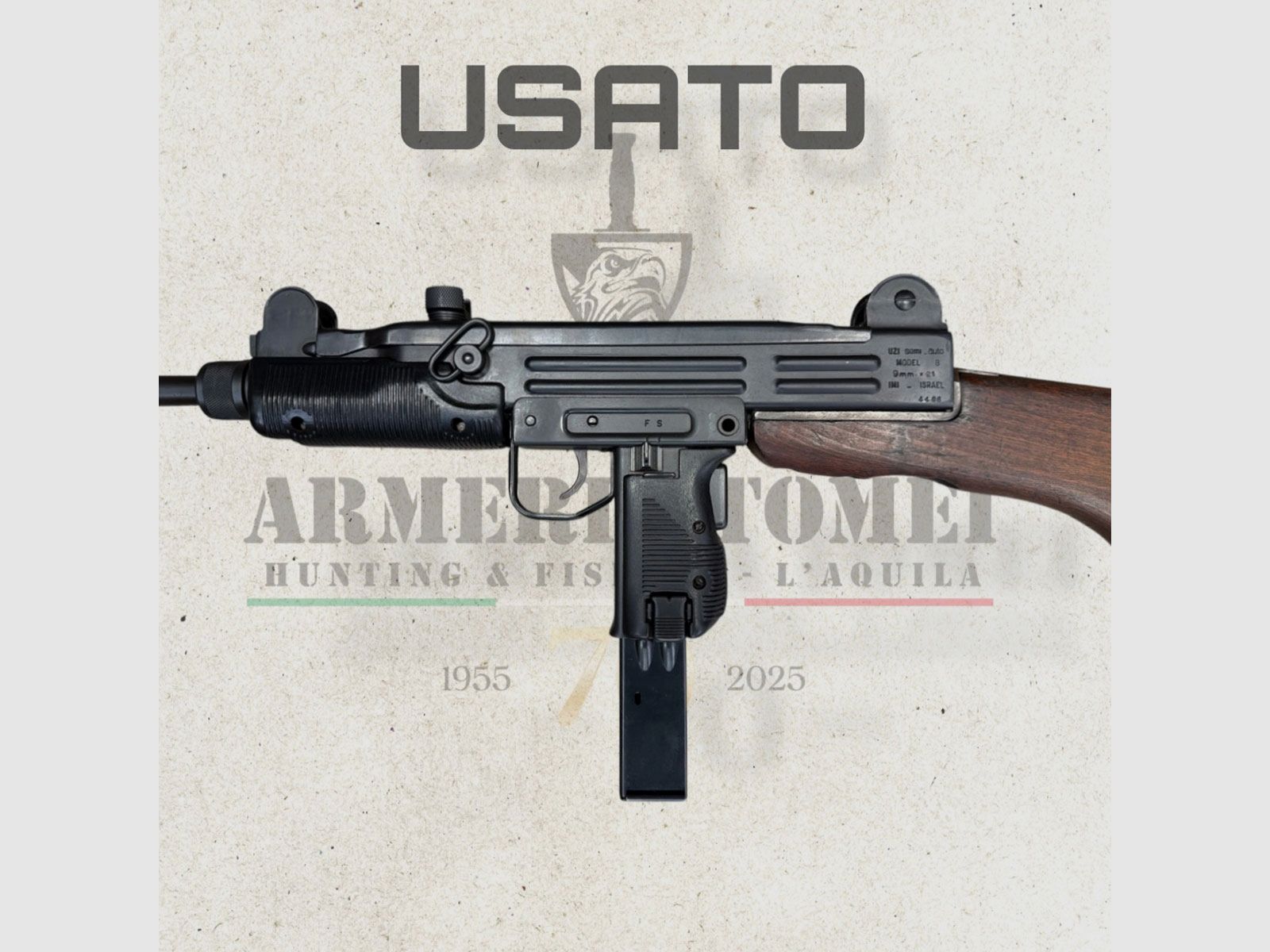 GEBRAUCHT – BÜCHSE – UZI – SEMIAUTO MODEL B Kal. 9×21, Bild 6 von 7