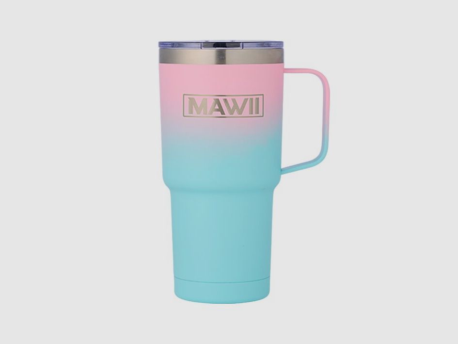 Bicchiere in Acciaio Inossidabile con Manico, 600 ml, Oliva, immagine 9 di 10
