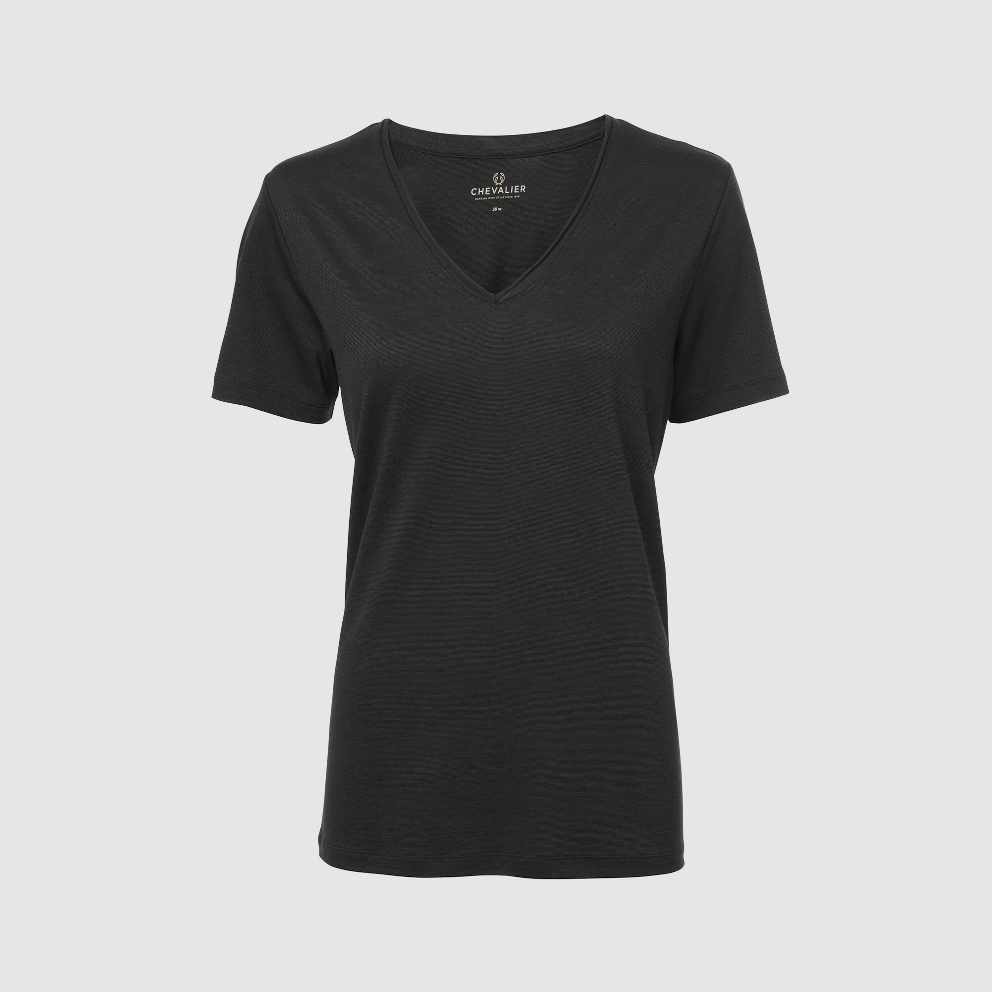 Coley Woll T-Shirt Stone Black Damen 38W