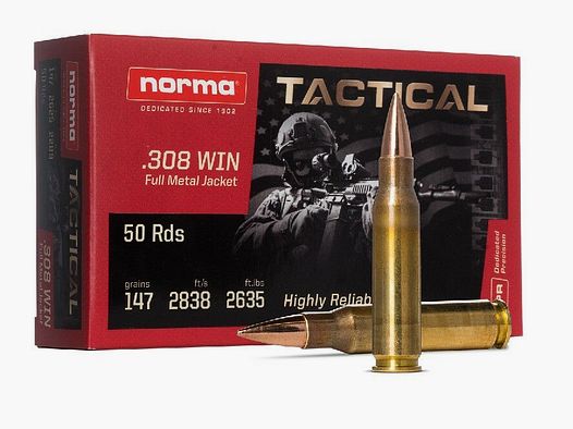 NORMA Tactical .308 Win. - 147gr./9,5g FMJ