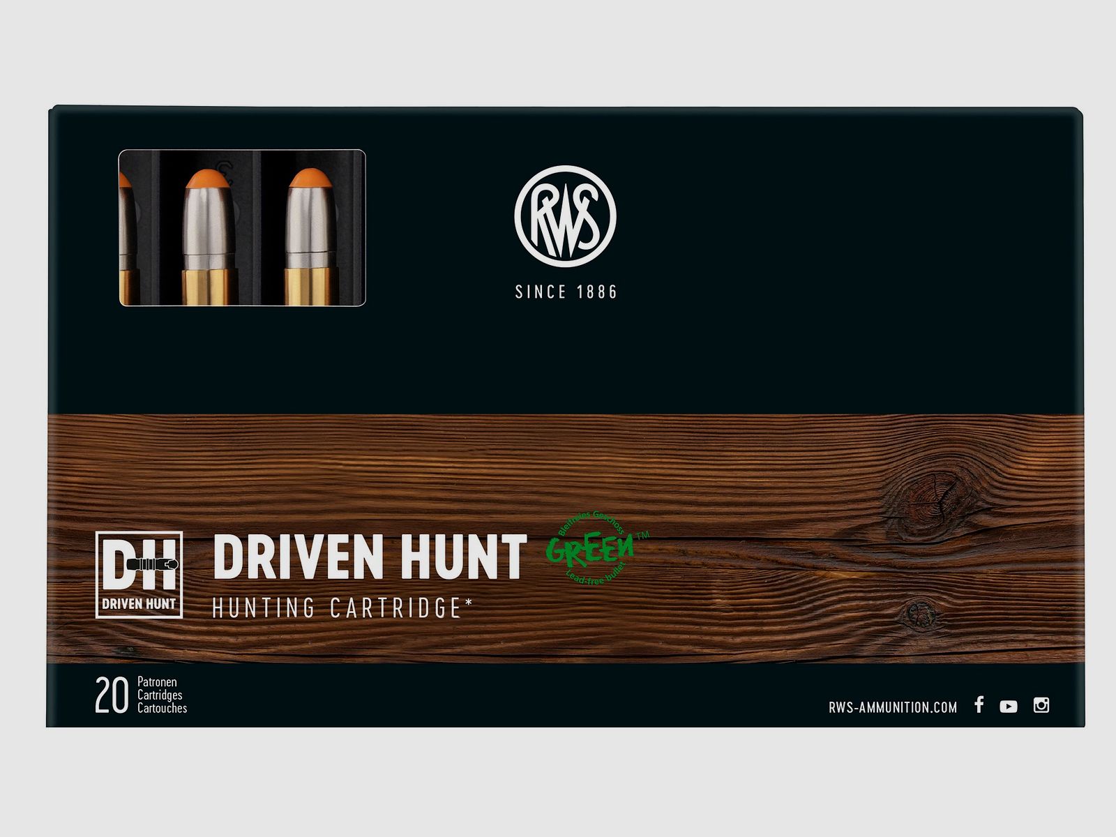 RWS Geweerpatronen Driven Hunt .30-06. 165 grains