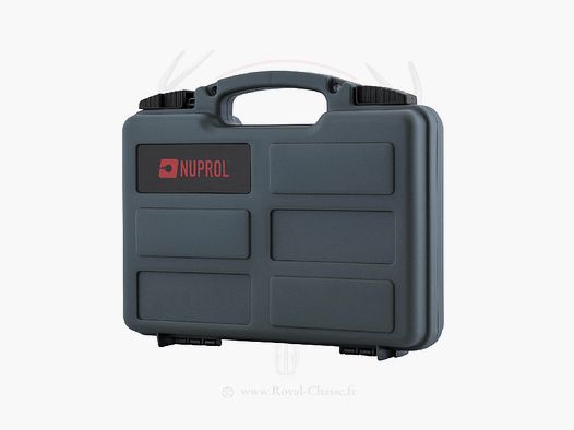 Mallette ABS gepolstert für Pistole GRAU NUPROL