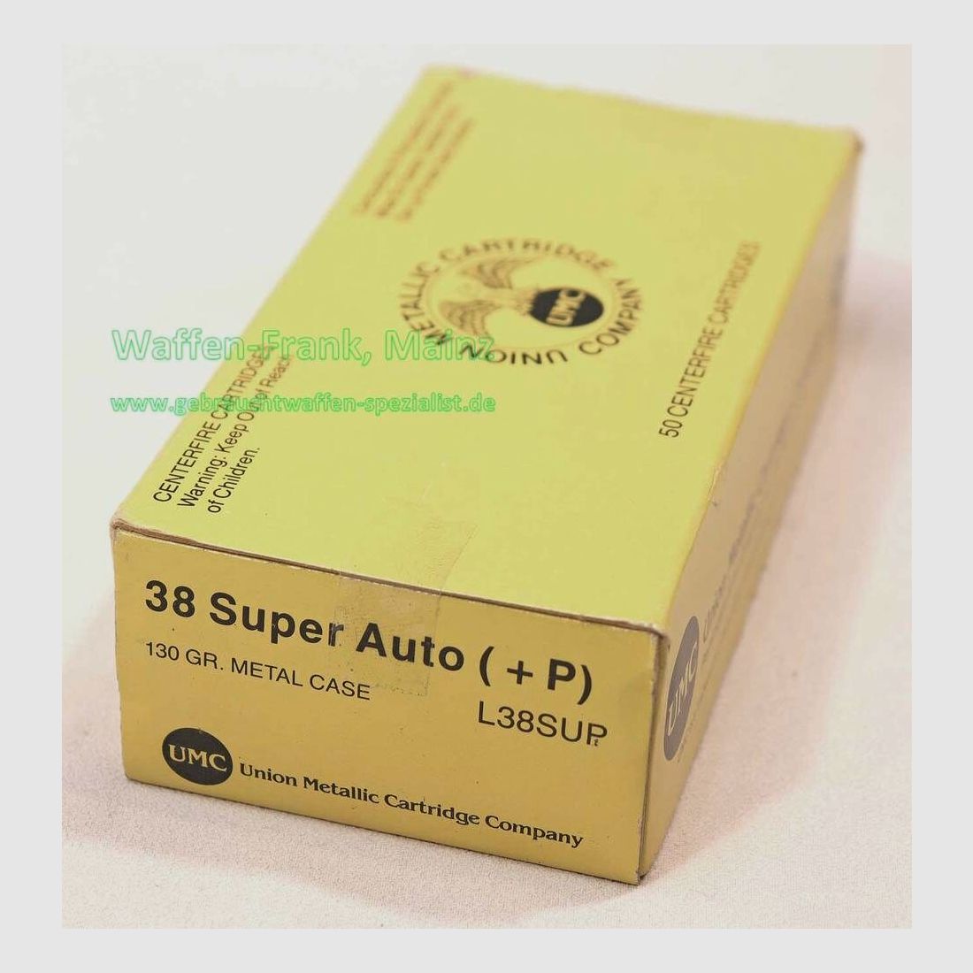 Union Metallic Company, USA Pistoolmunitie .38 Super Auto. (+P)