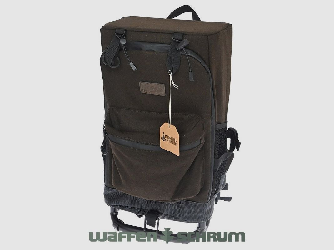 Mjoelner Hunting Rucksackstuhl Björn Braun mit Metallrahmen