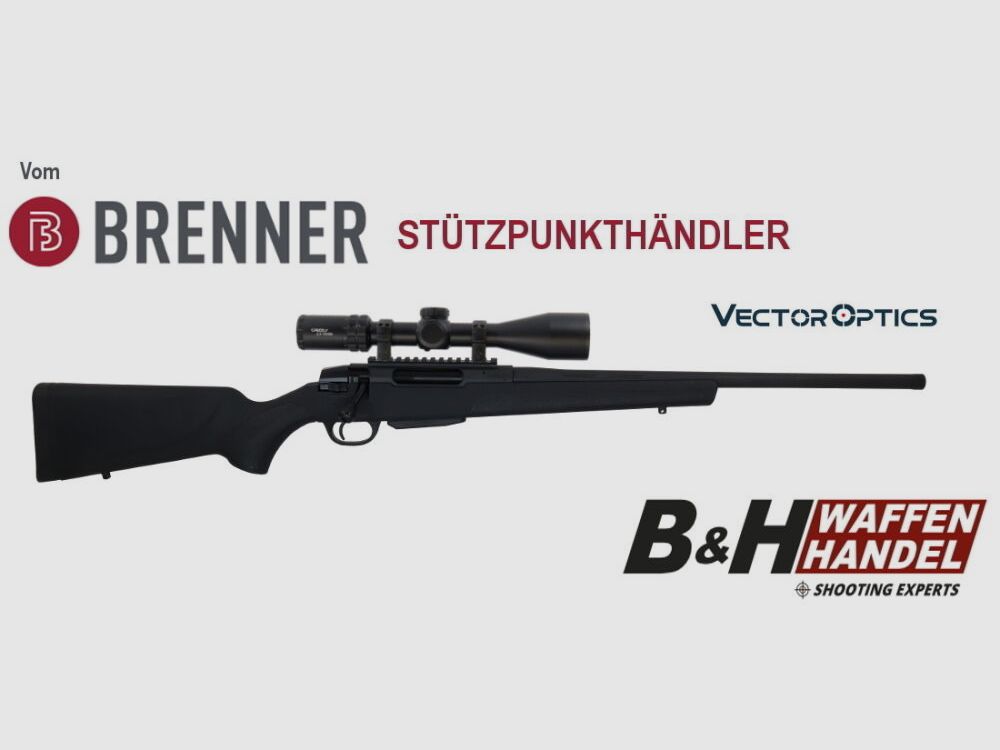 Brenner Komplettpaket BR20 Polymer .30-06Spring. mit Vector Optics Grizzly 2.5-15x50i HD