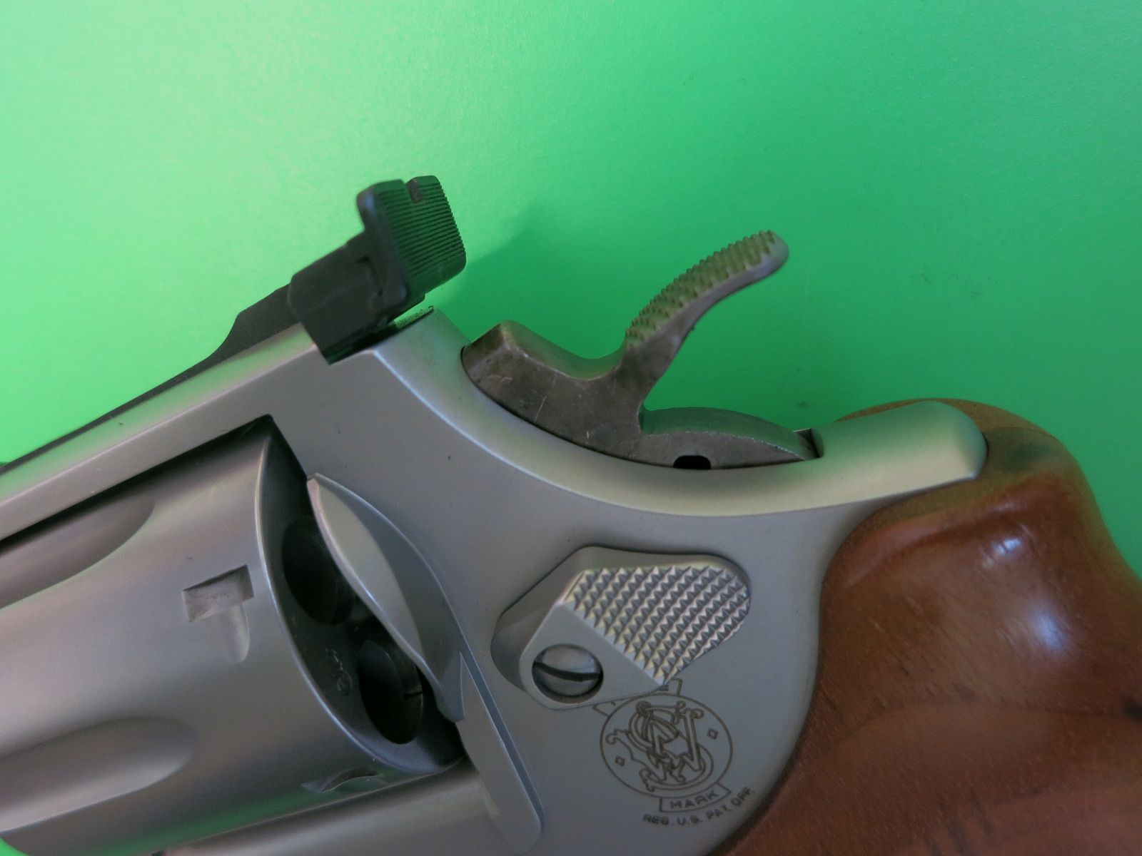 Revolver, SMITH&WESSON, Mod. 686-5 Target Champion, .357 Magnum, 6" loop, roestvrij staal versie, Nill-grip    #16