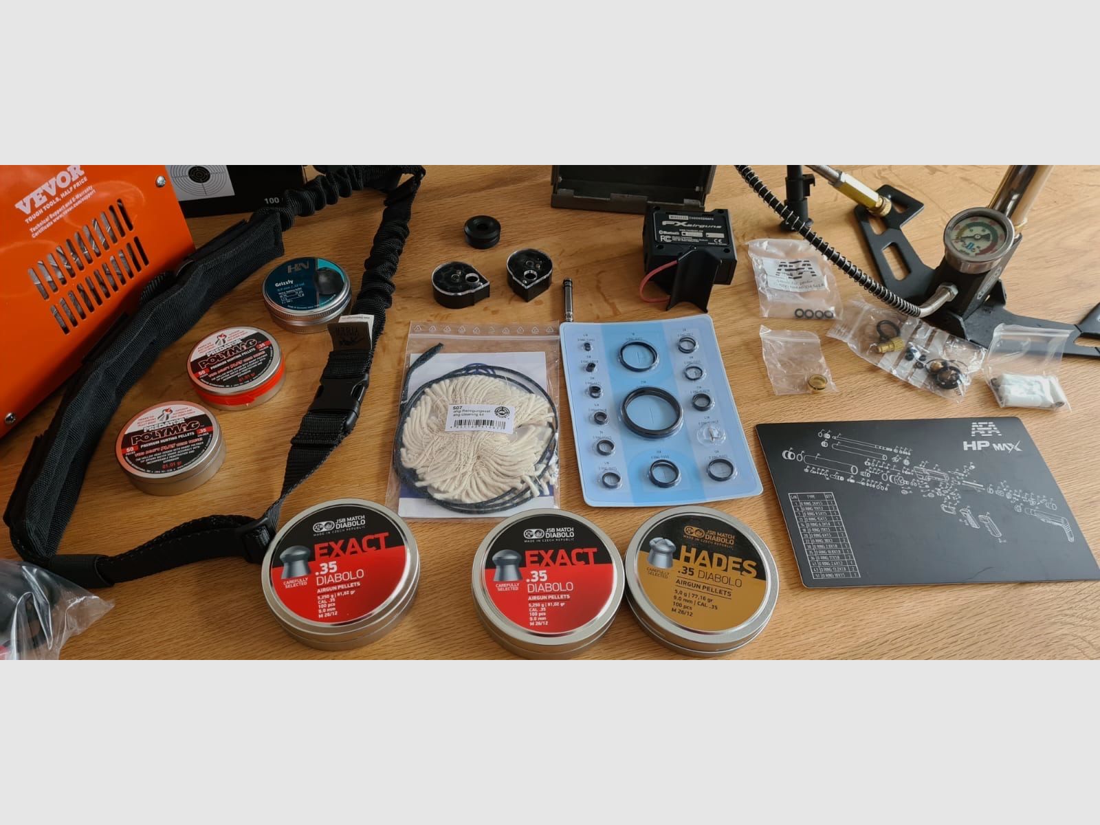 AEA HPMax MK1 9mm (.357) F-Version | HUGE premium complete set incl. Element Optics, compressor, FX Chrony and much more